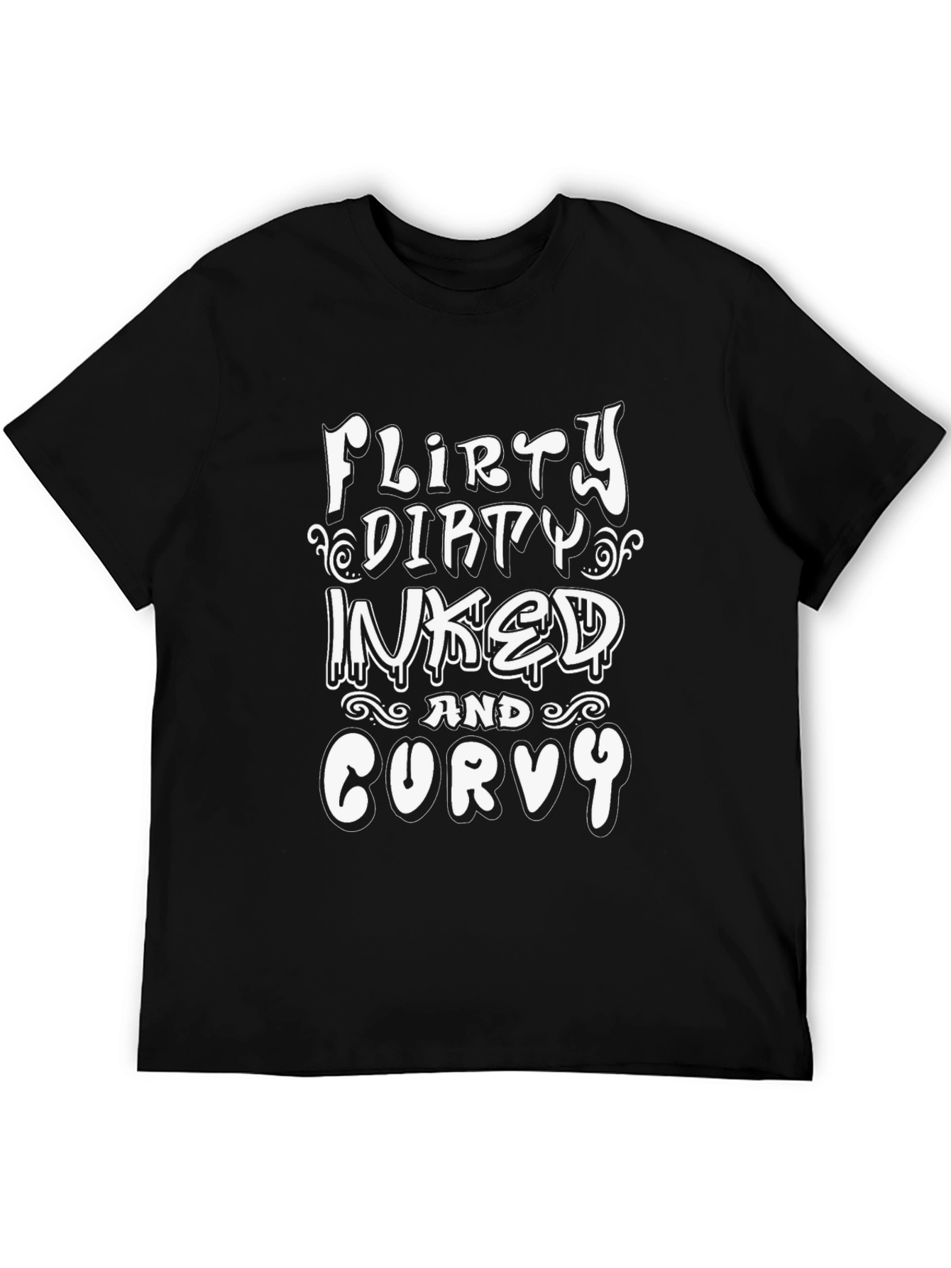 Flirty Dirty Inked & Curvy Graphic Tee