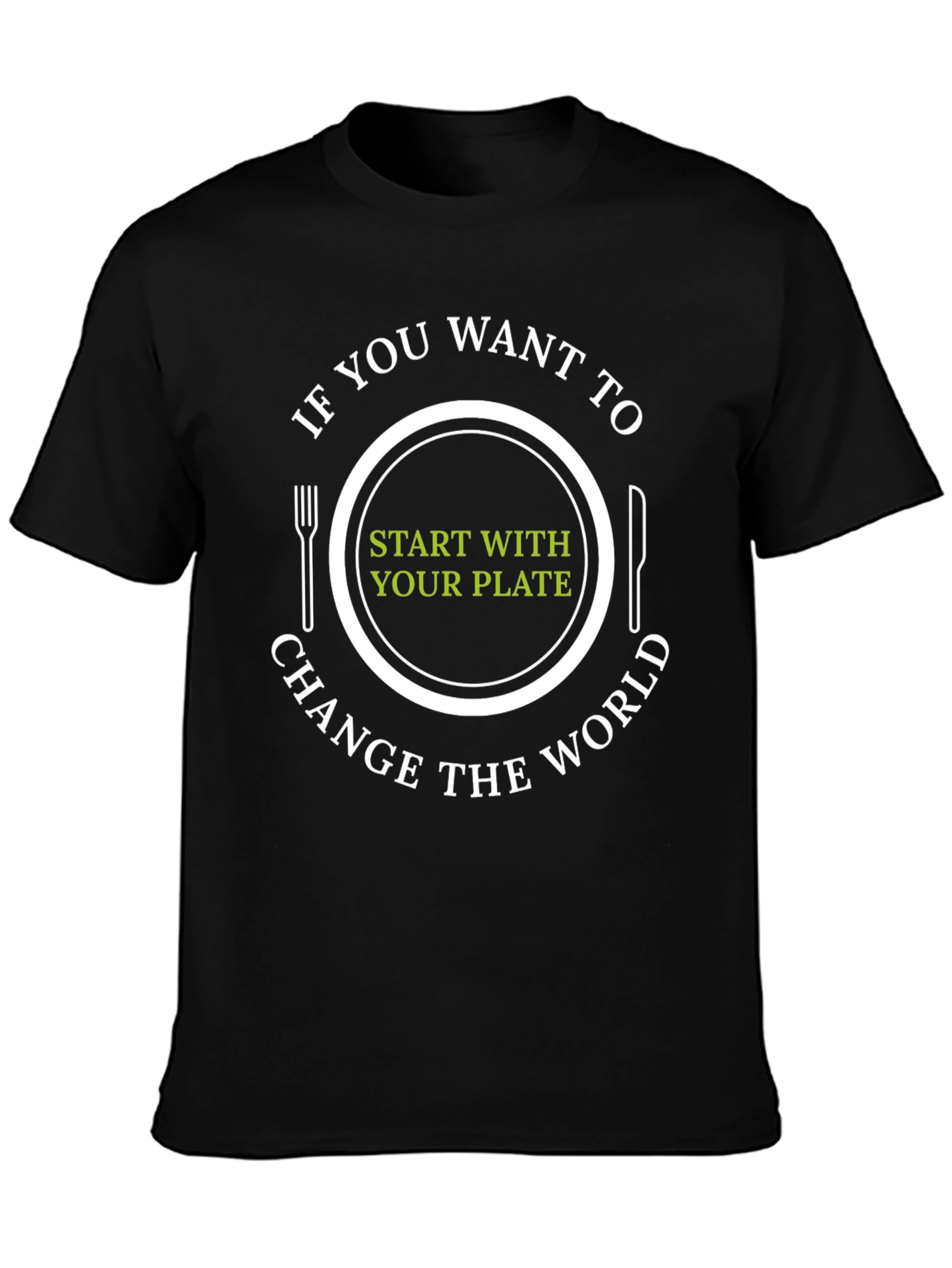 Vegan T-Shirt: Start with Your Plate