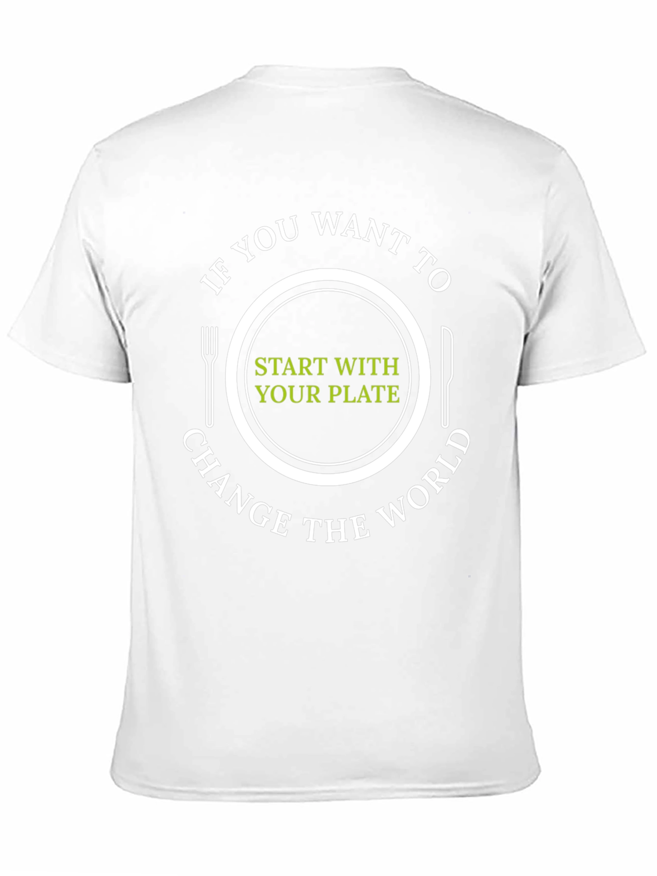 Vegan T-Shirt: Start with Your Plate