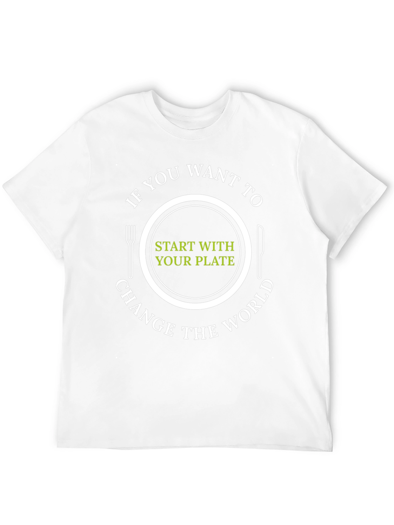 Vegan T-Shirt: Start with Your Plate