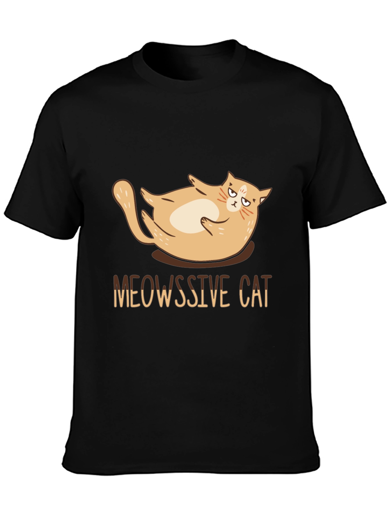 Meowssive Cat T-Shirt - Funny Graphic Tee
