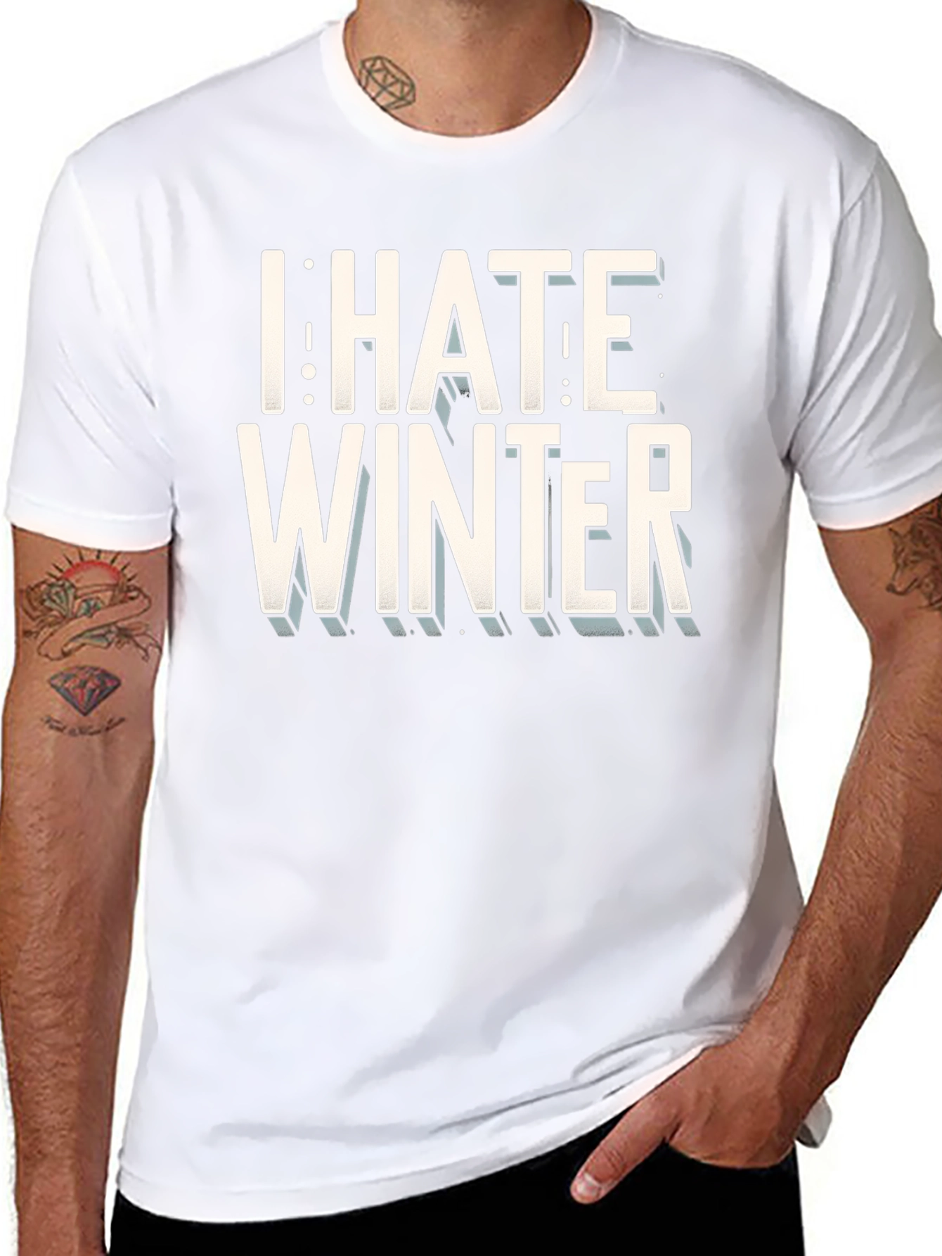 I Hate Winter T-Shirt - Bold Graphic Tee