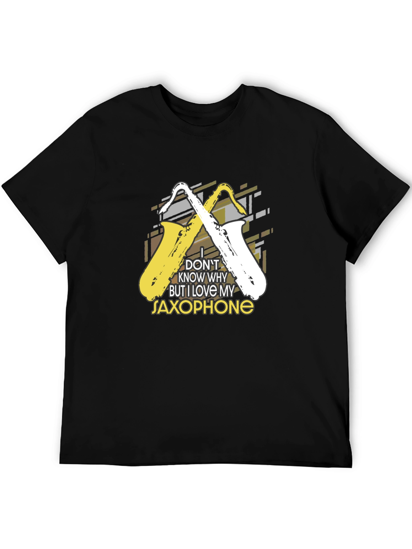 Saxophone Lover Black T-Shirt - Music Gift