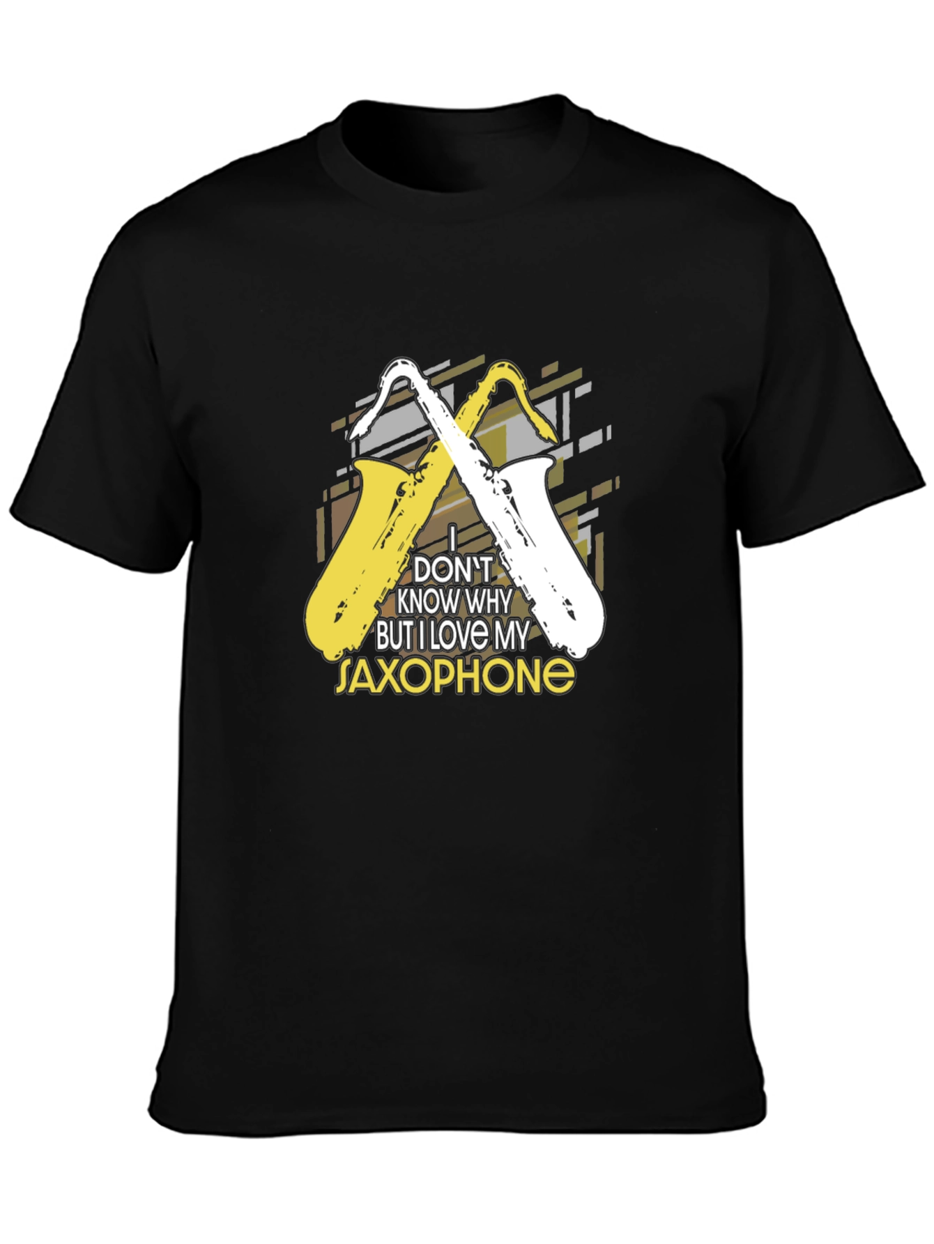 Saxophone Lover Black T-Shirt - Music Gift