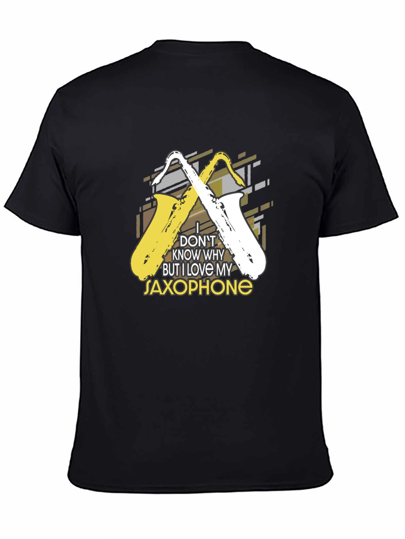 Saxophone Lover Black T-Shirt - Music Gift