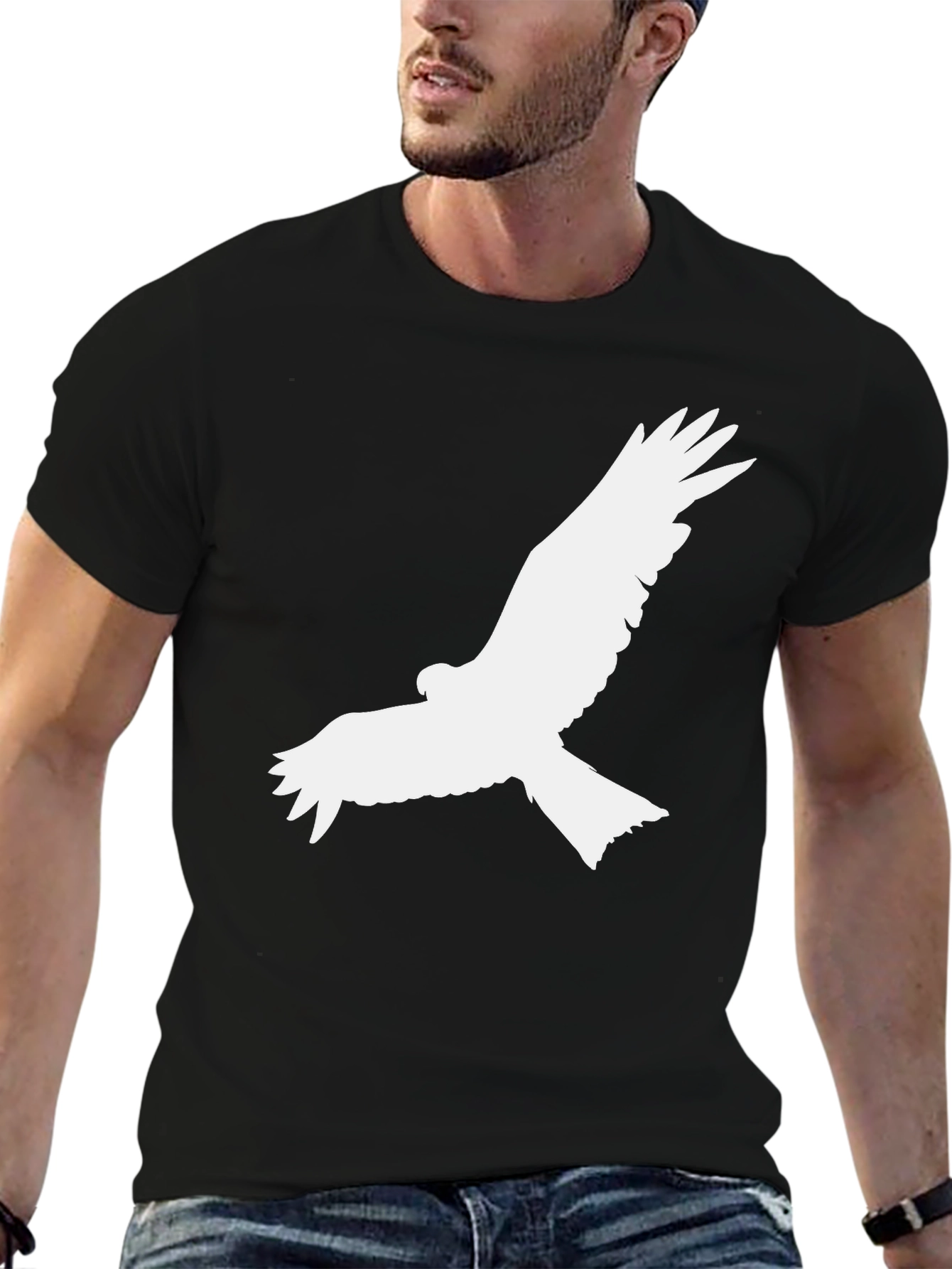 Black Eagle Graphic Tee - Stylish Mens T-Shirt