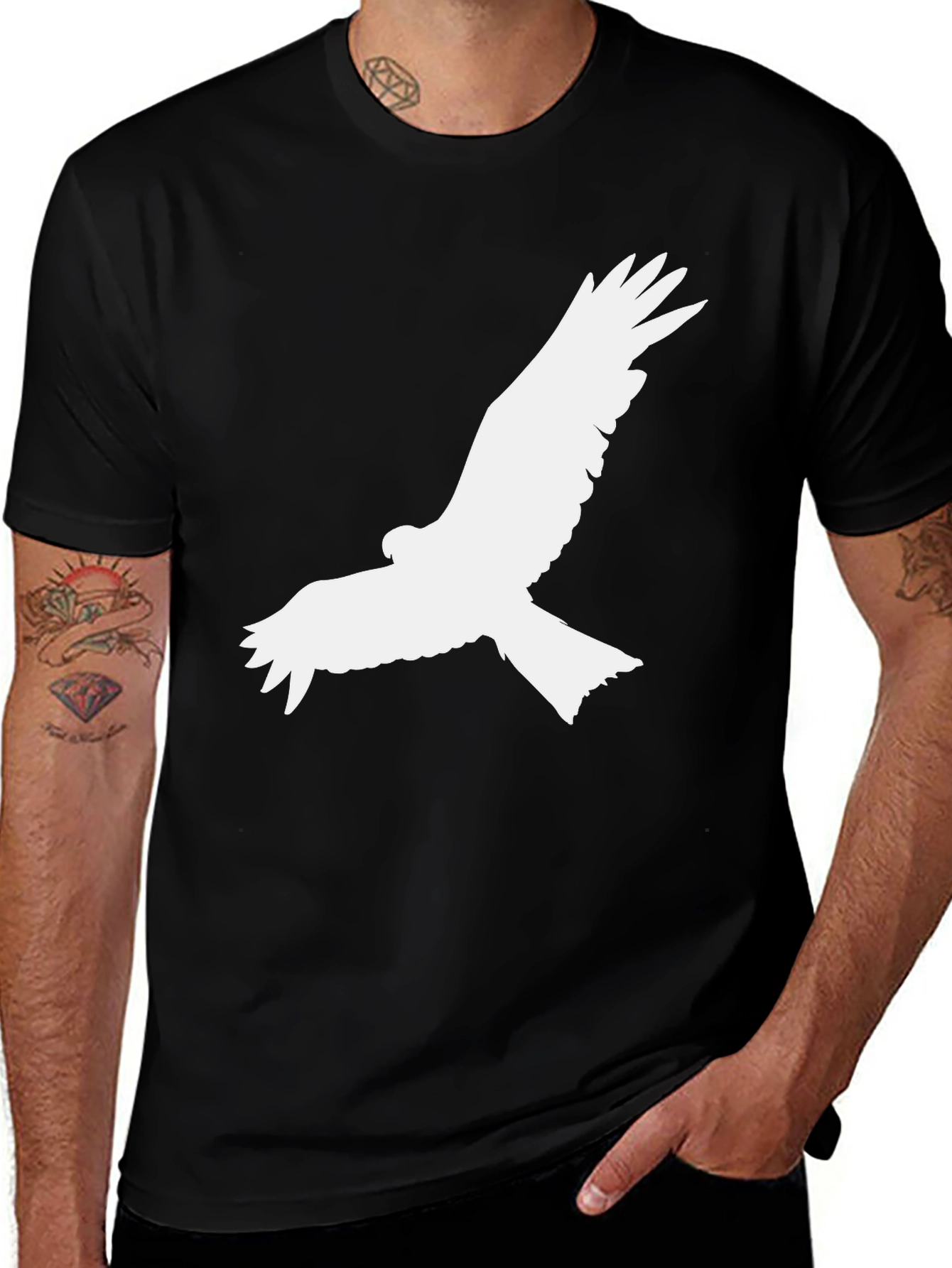 Black Eagle Graphic Tee - Stylish Mens T-Shirt