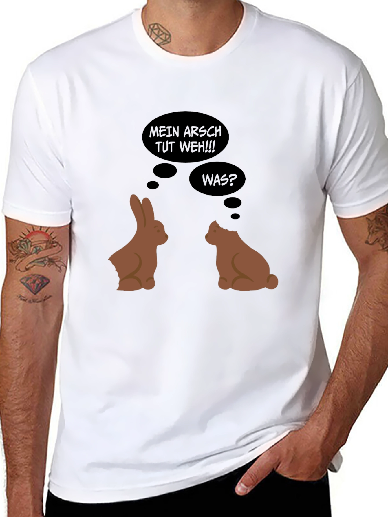 Funny German Chocolate Bunny T-Shirt