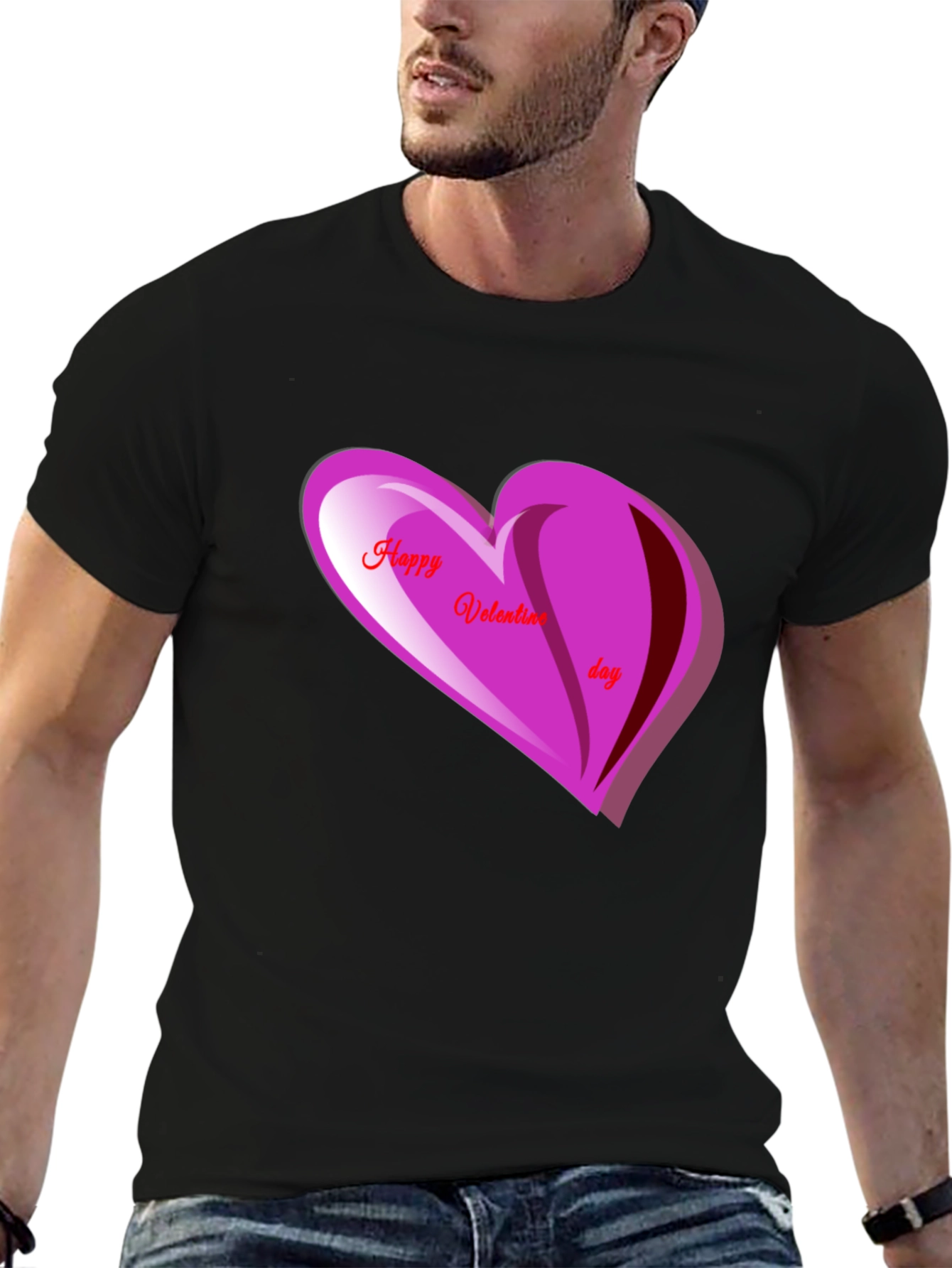 Valentines Day Graphic T-Shirt - Heart Design