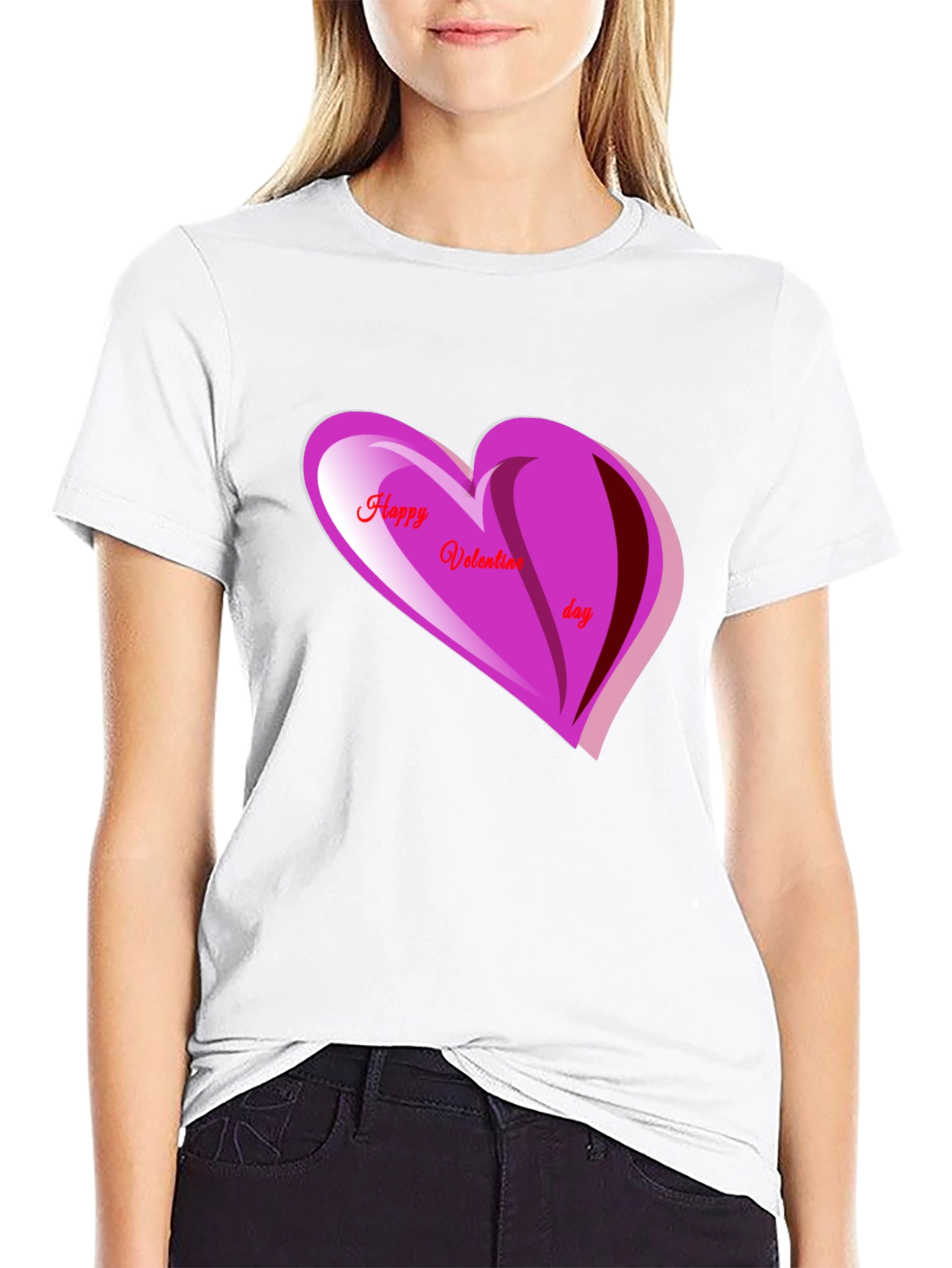 Valentines Day Graphic T-Shirt - Heart Design