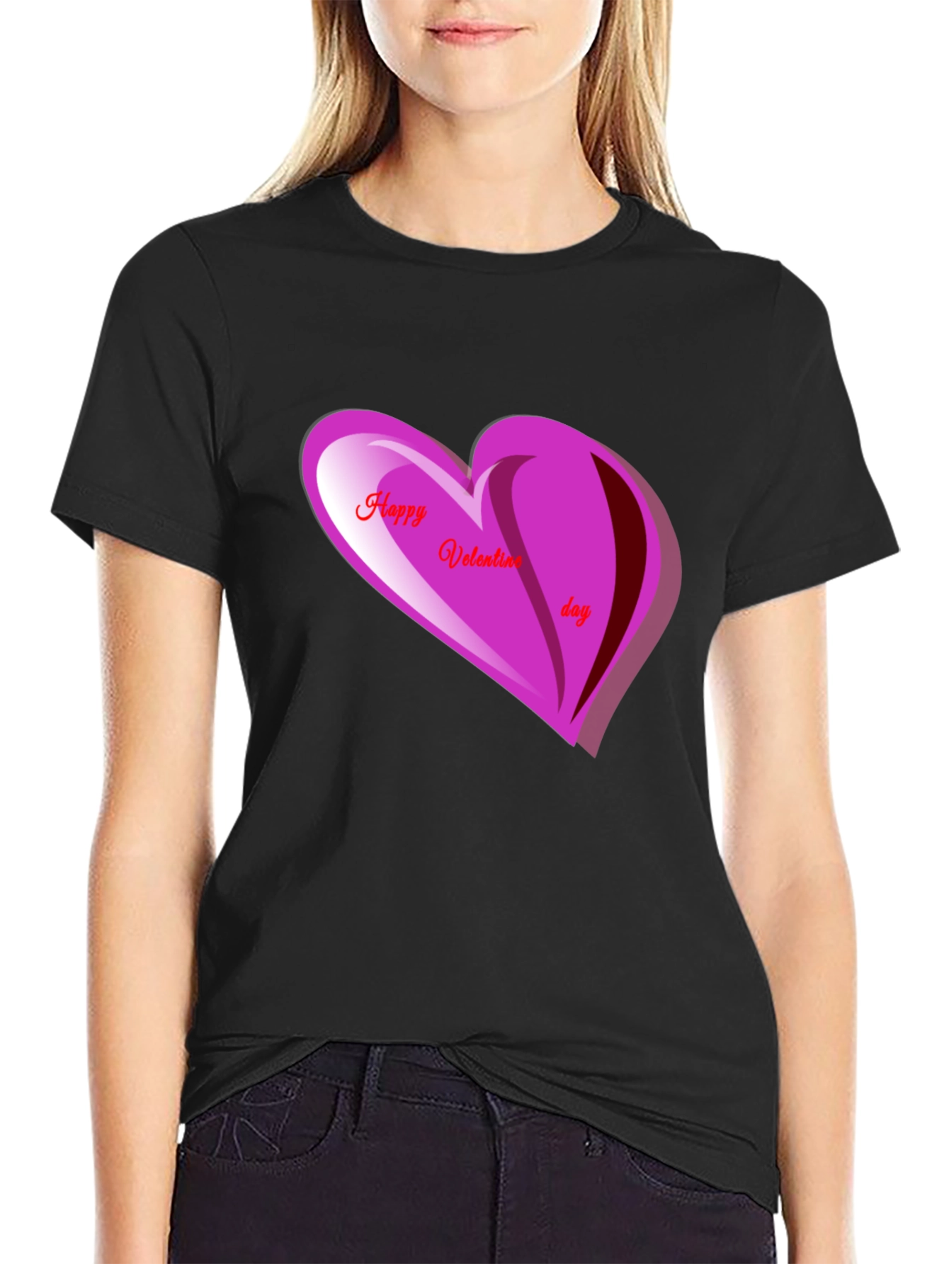 Valentines Day Graphic T-Shirt - Heart Design