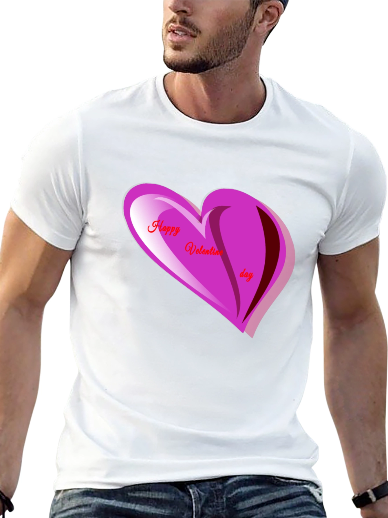 Valentines Day Graphic T-Shirt - Heart Design