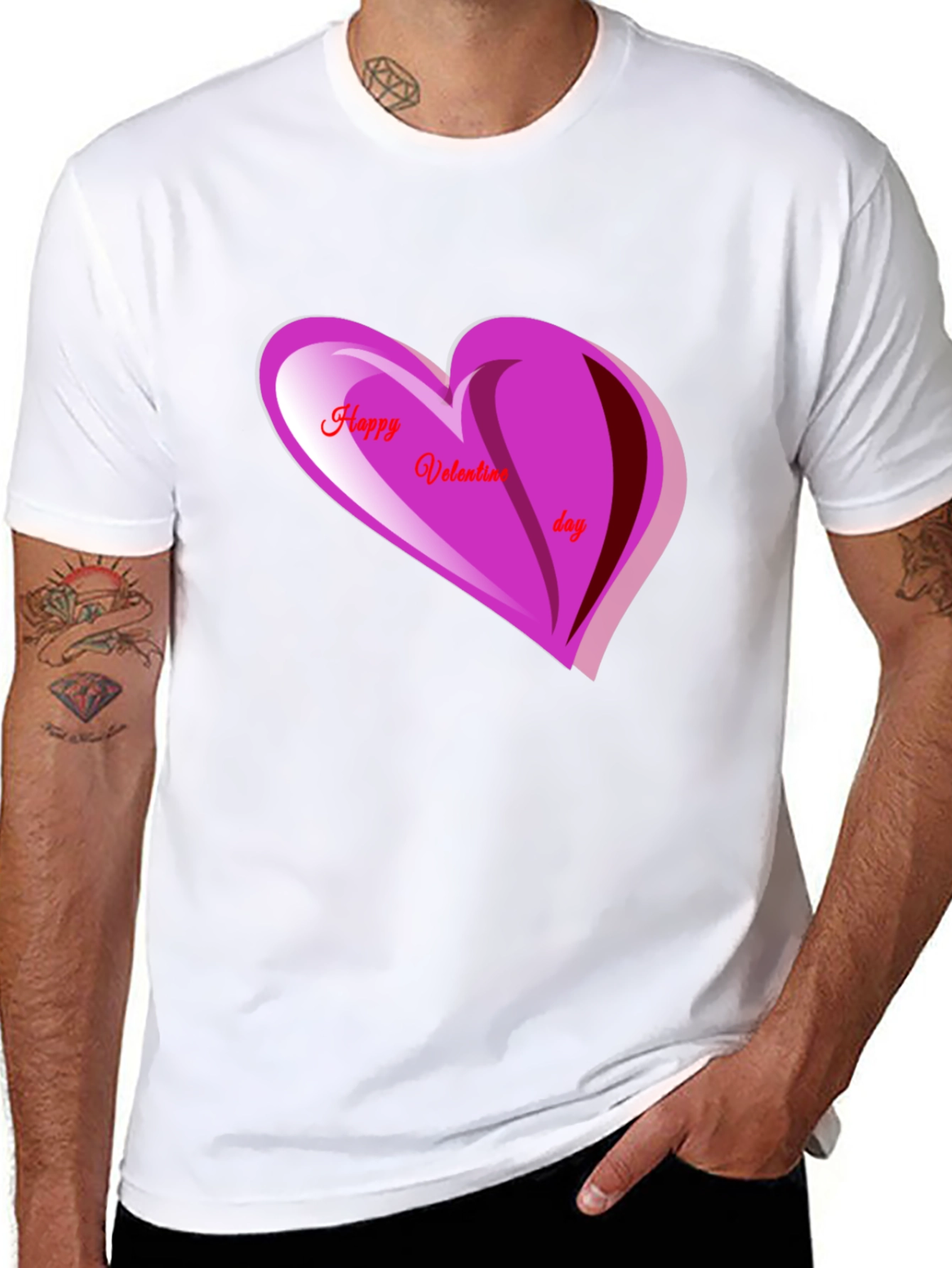 Valentines Day Graphic T-Shirt - Heart Design