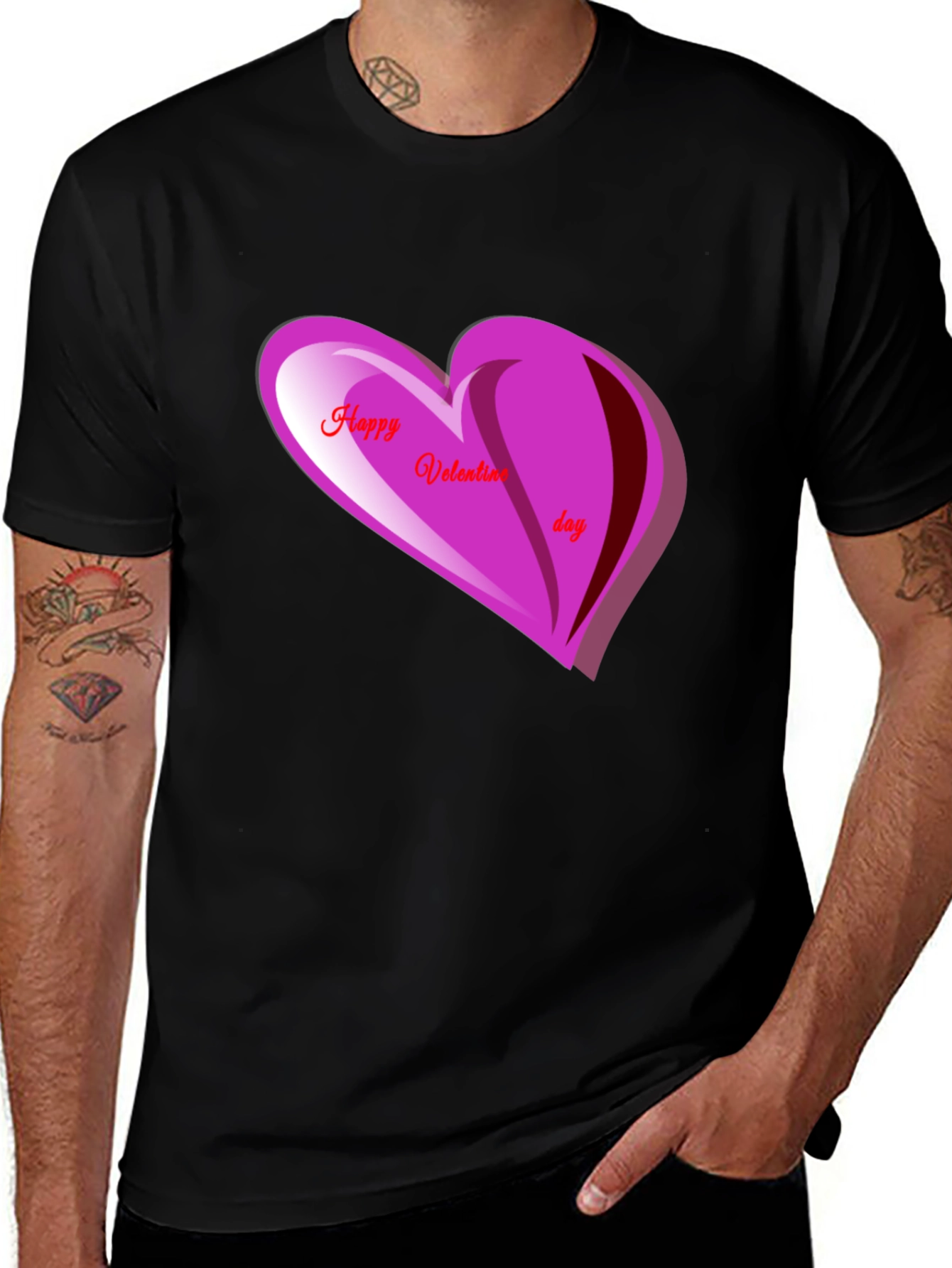 Valentines Day Graphic T-Shirt - Heart Design