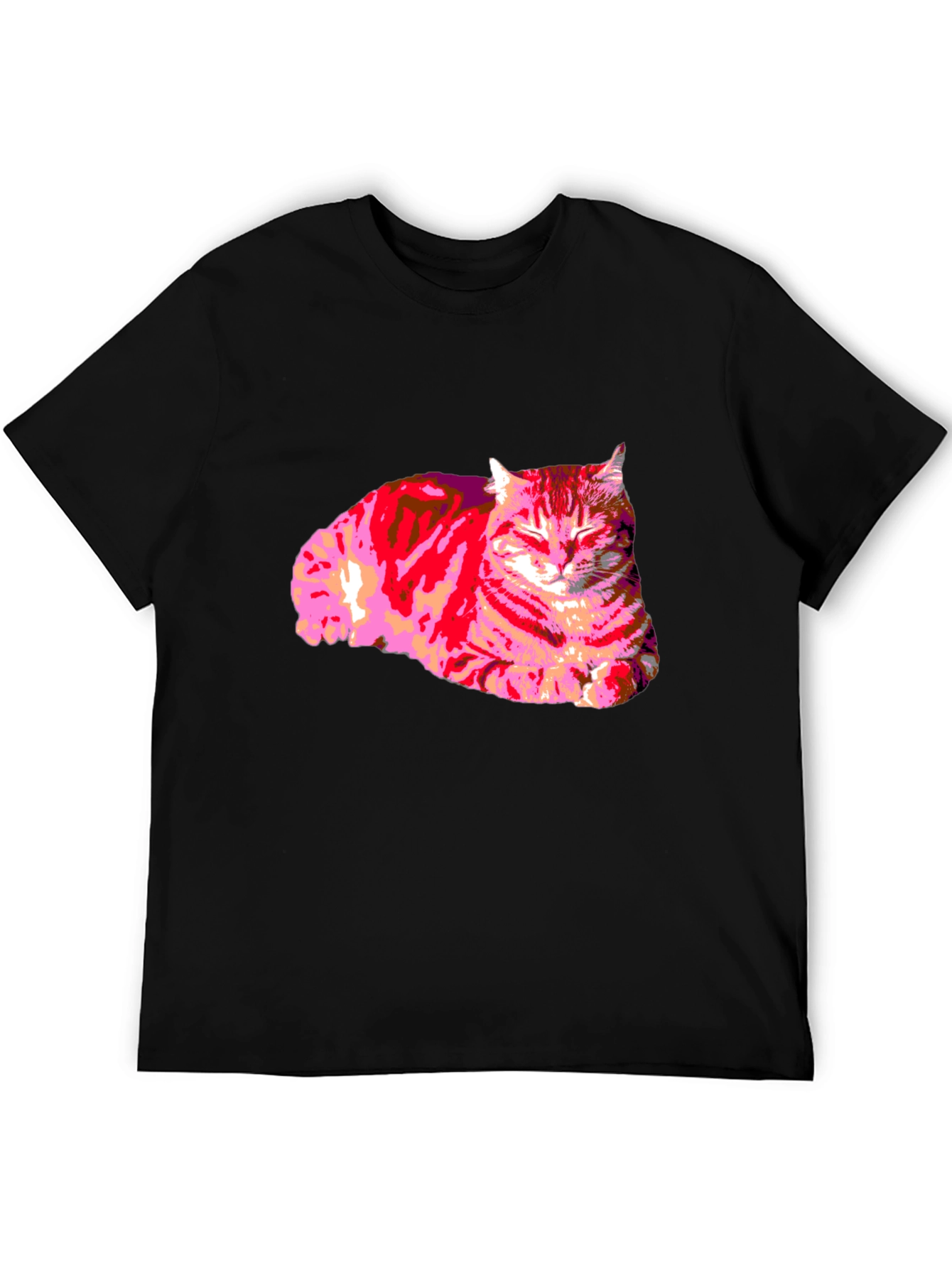 Cool Cat Graphic T-Shirt - Black