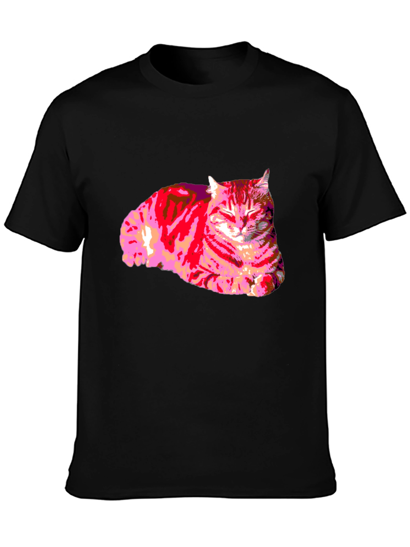 Cool Cat Graphic T-Shirt - Black