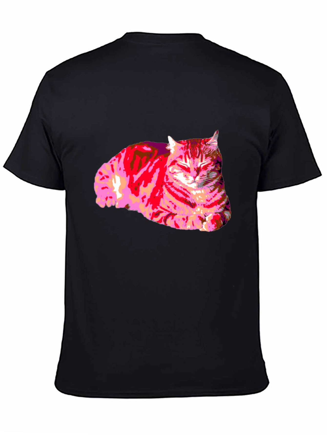 Cool Cat Graphic T-Shirt - Black