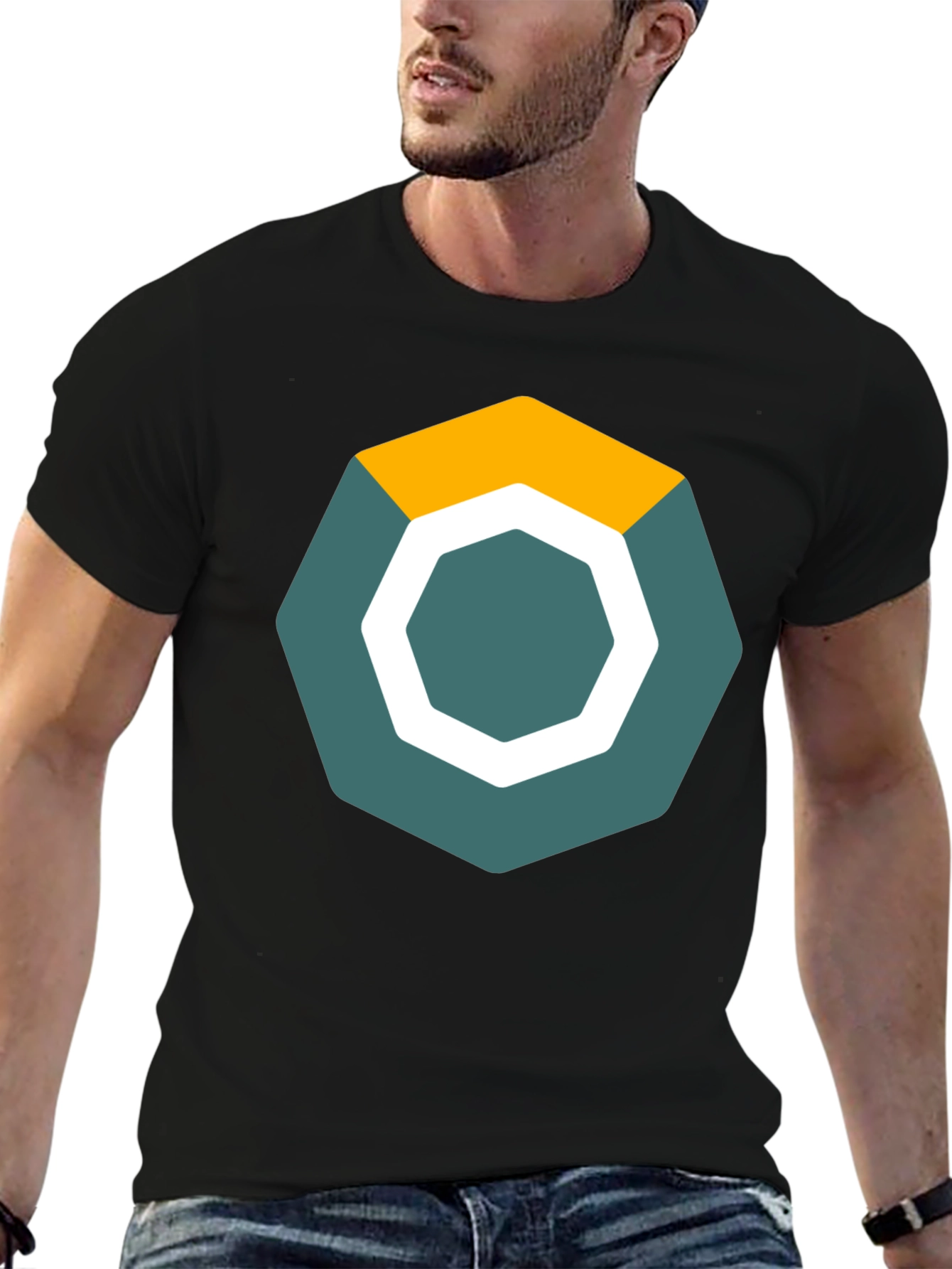 Geometric Graphic Tee - Modern Casual Style