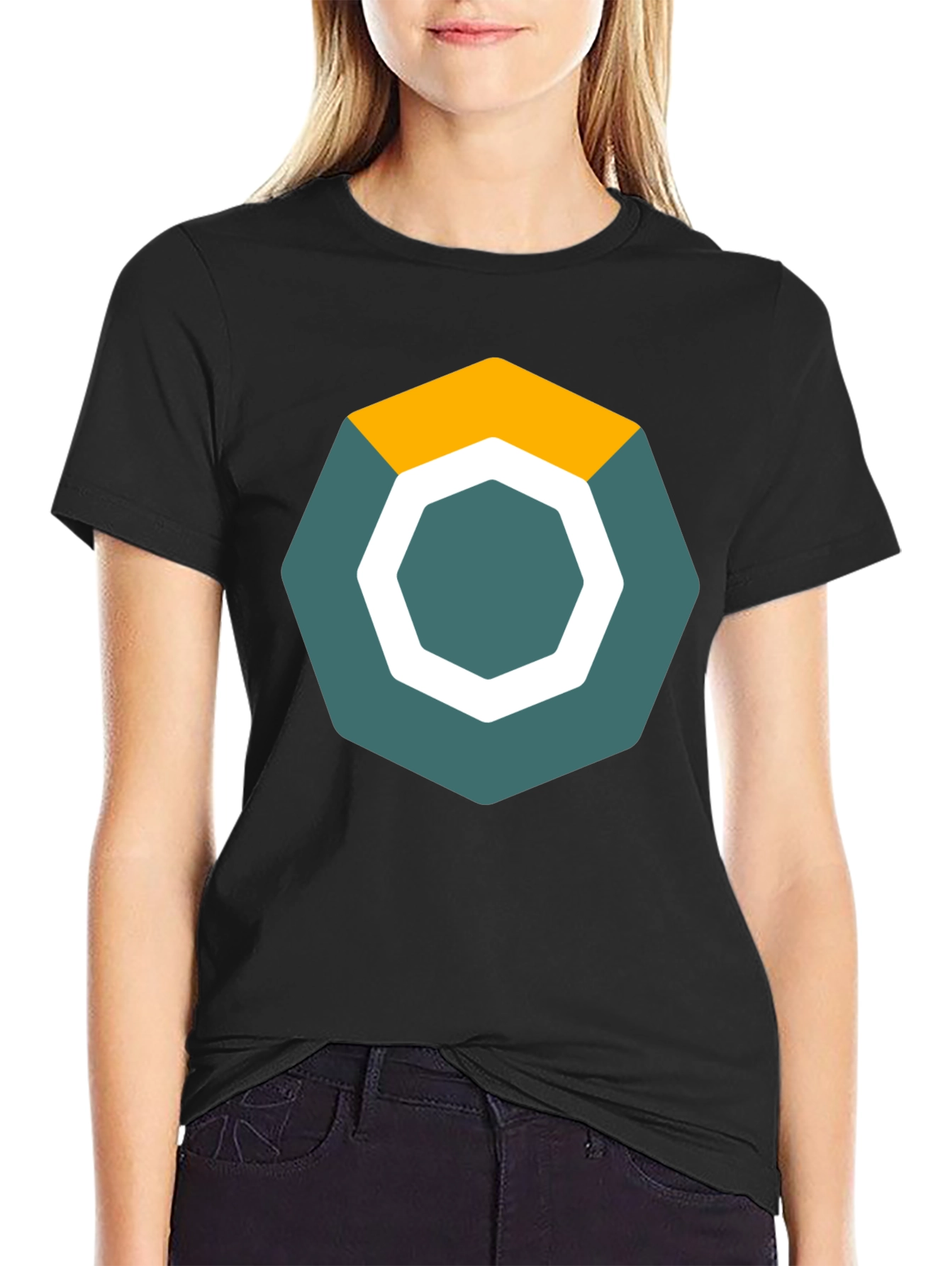 Geometric Graphic Tee - Modern Casual Style