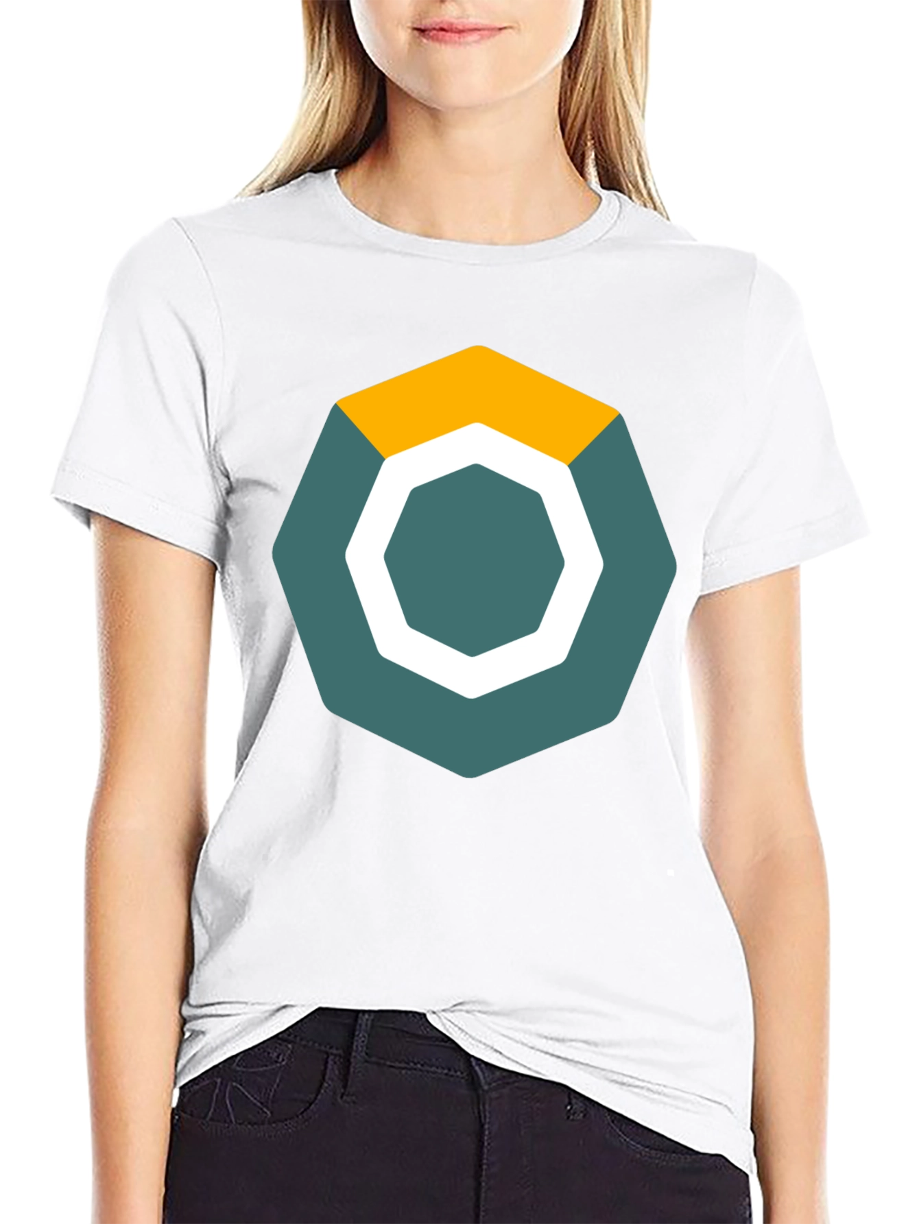 Geometric Graphic Tee - Modern Casual Style