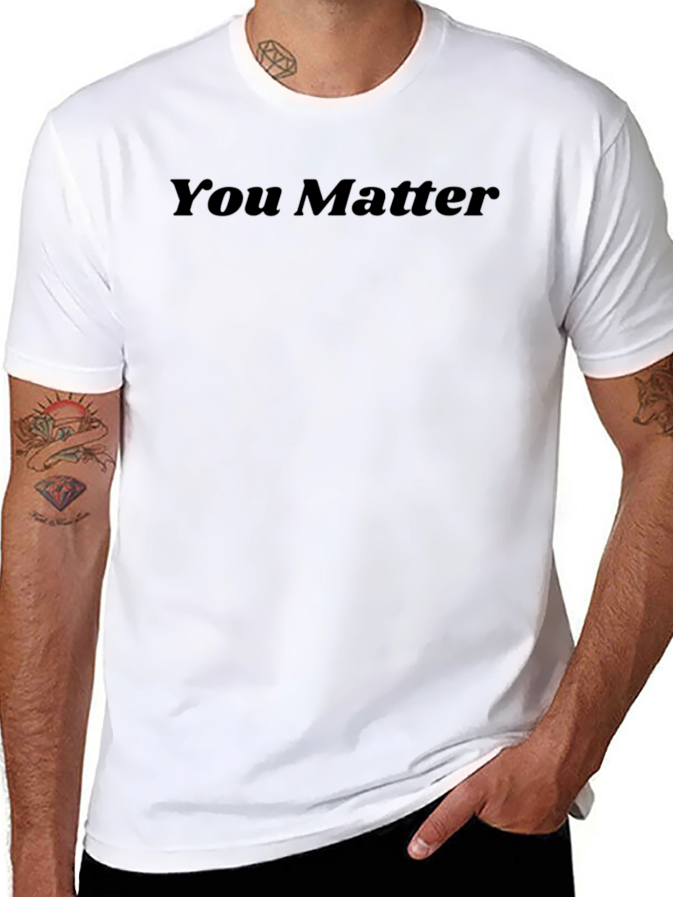 You Matter Black T-Shirt - Soft Cotton Blend