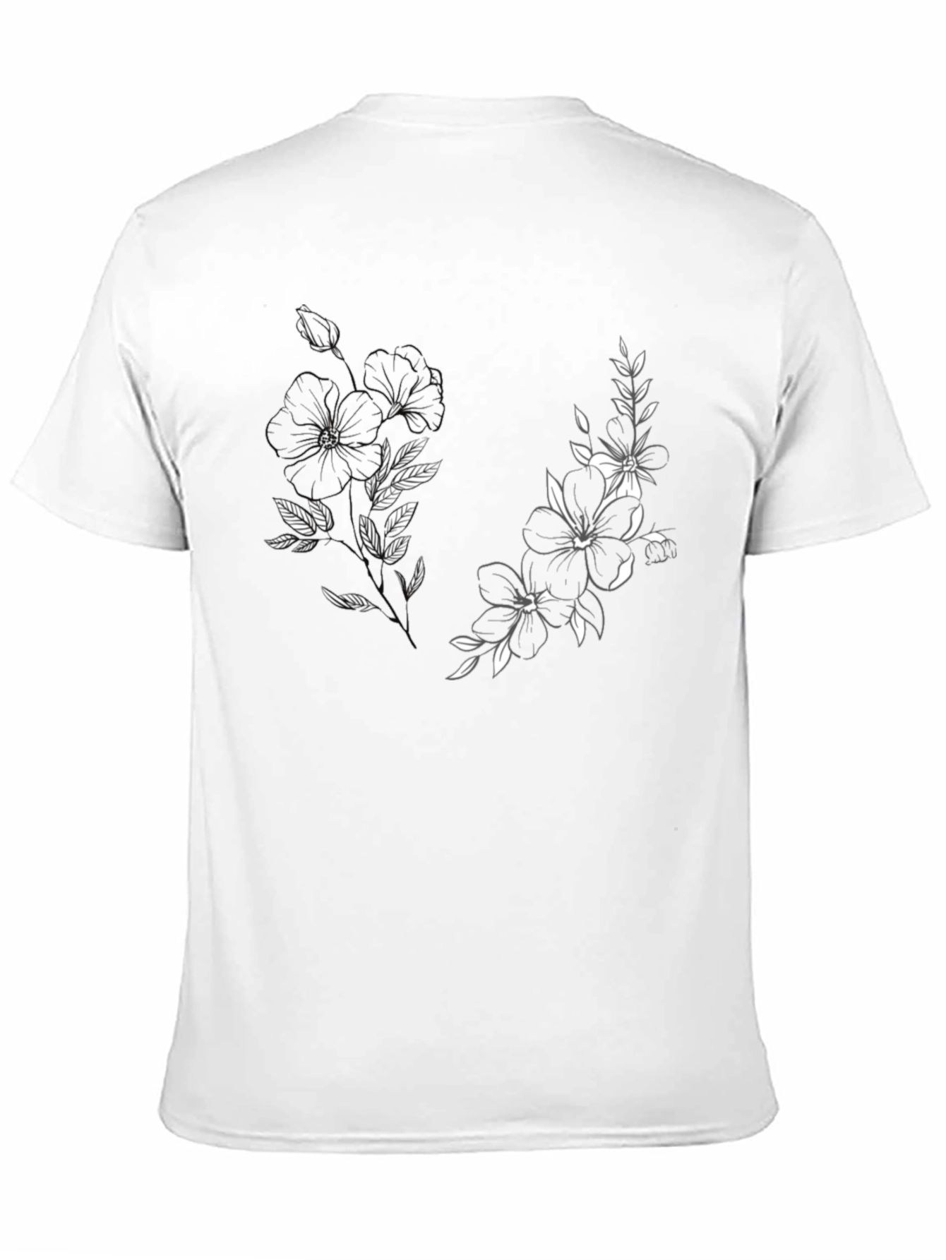 Botanical Black T-Shirt - Floral Graphic Tee