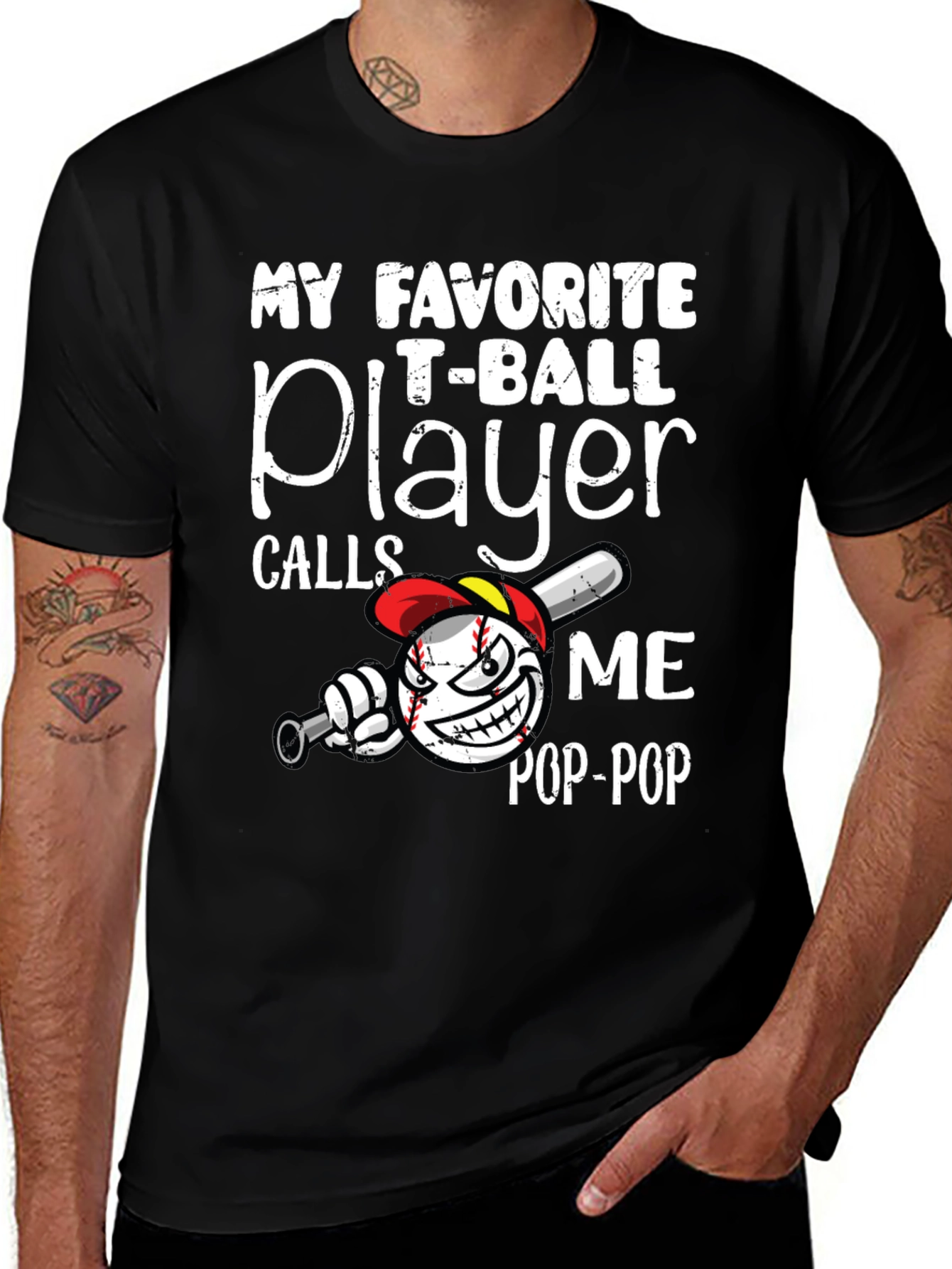 My Favorite T-Ball Player Pop-Pop Graphic Tee