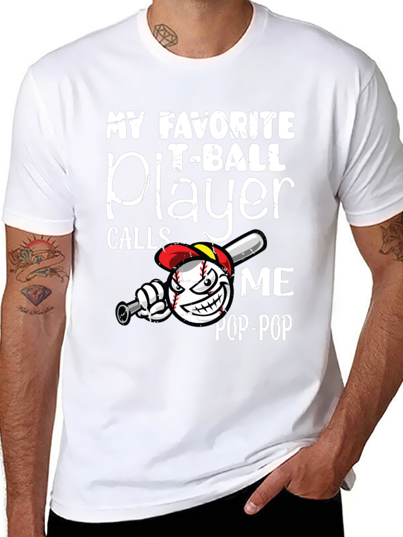 My Favorite T-Ball Player Pop-Pop Graphic Tee
