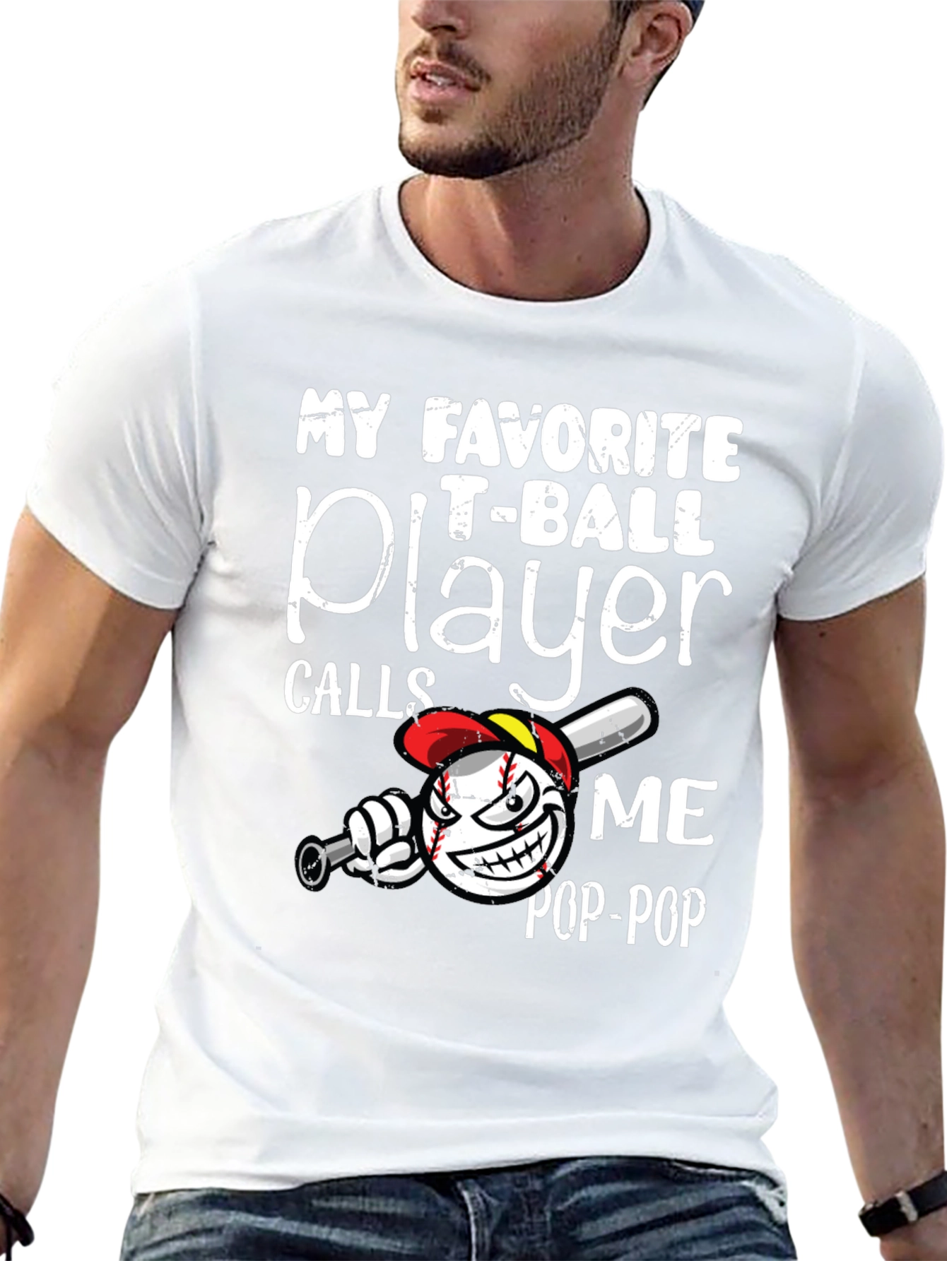 My Favorite T-Ball Player Pop-Pop Graphic Tee