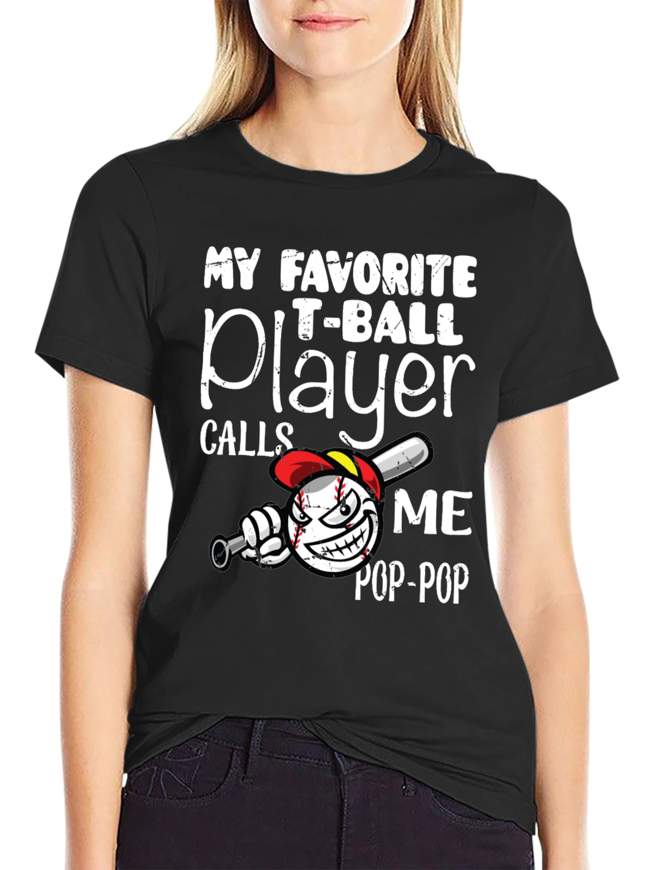 My Favorite T-Ball Player Pop-Pop Graphic Tee