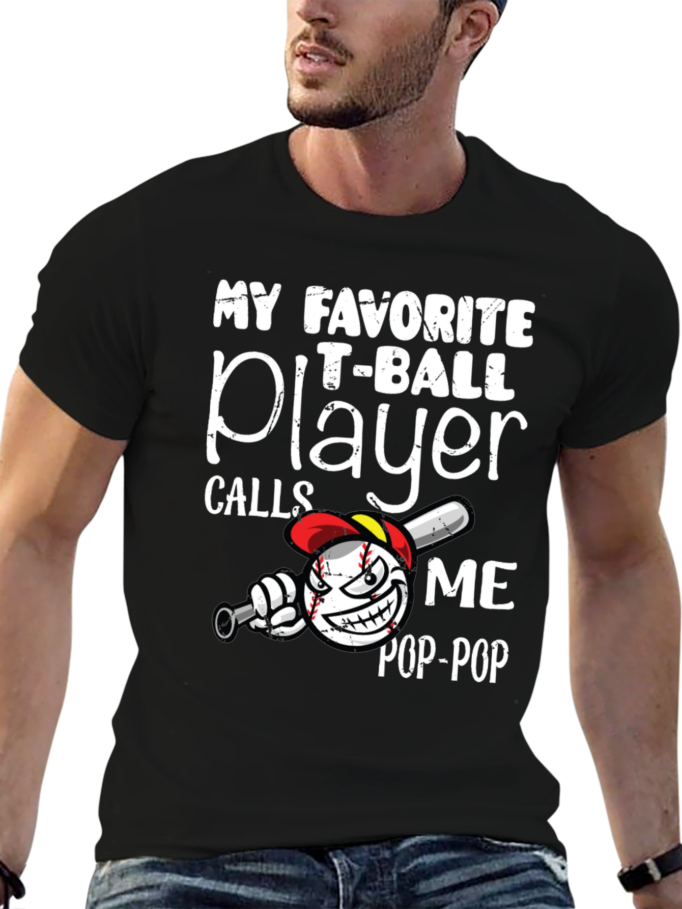 My Favorite T-Ball Player Pop-Pop Graphic Tee