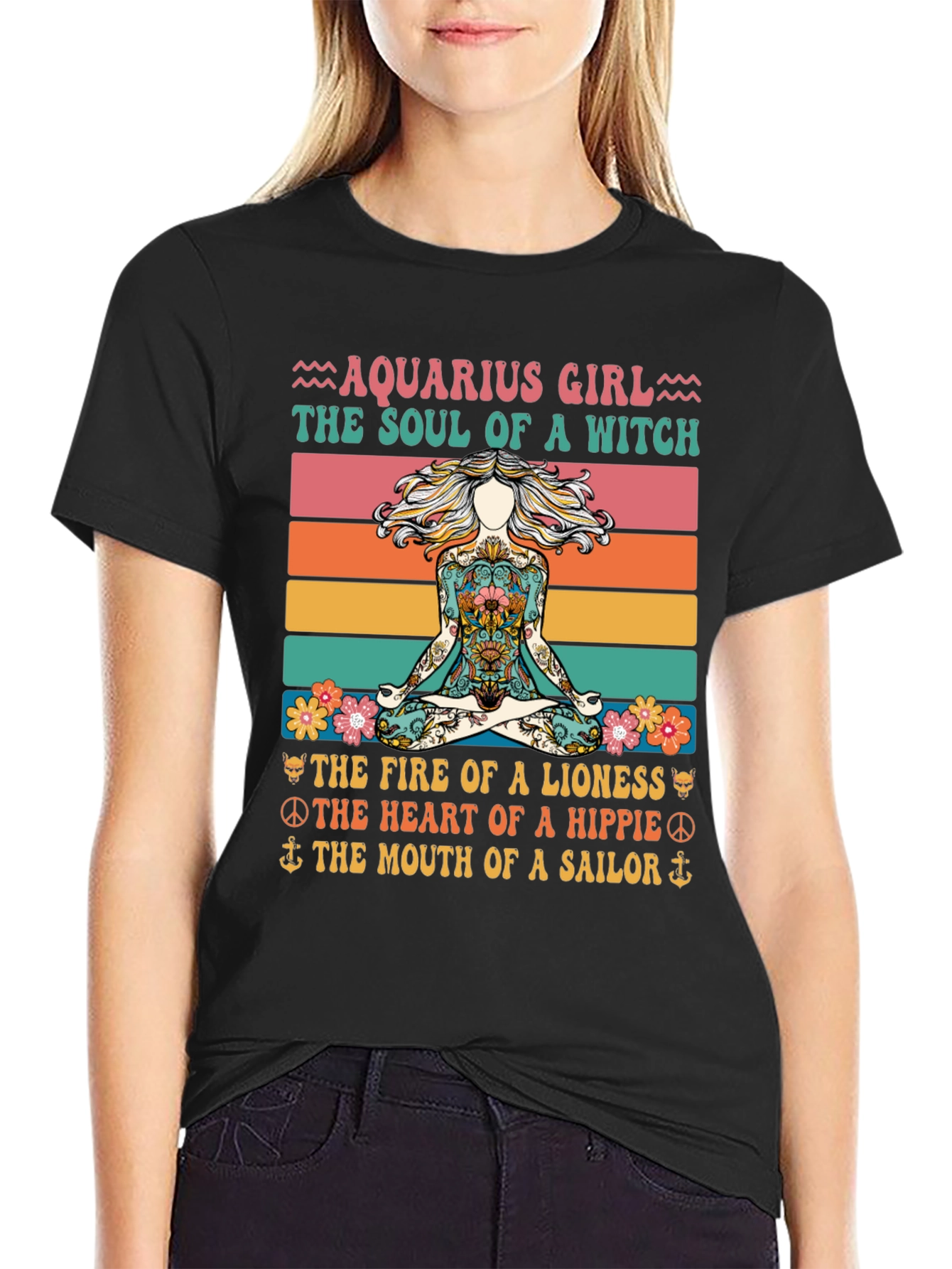 Aquarius Girl Soul of a Witch Graphic Tee