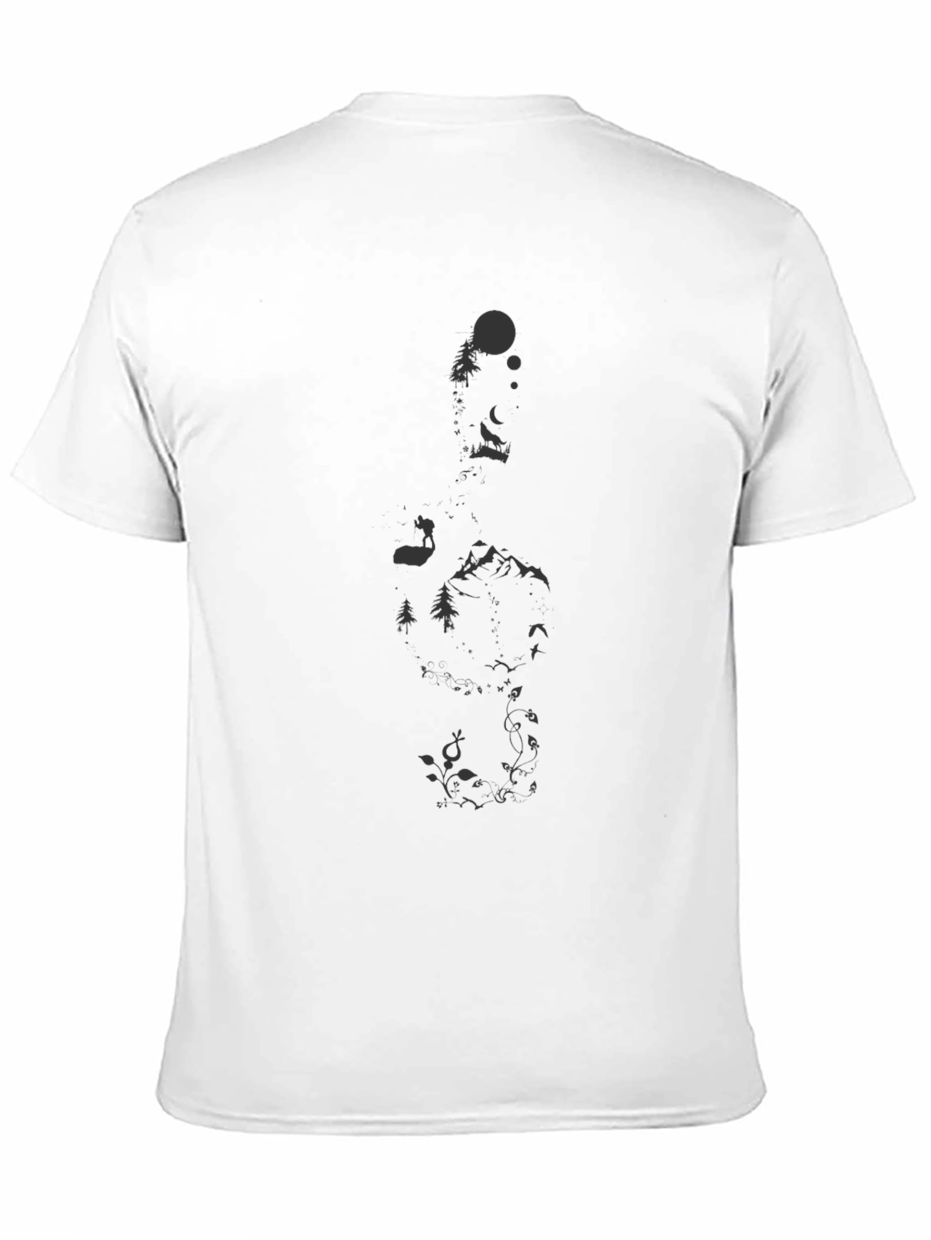 Nature Graphic Black T-Shirt