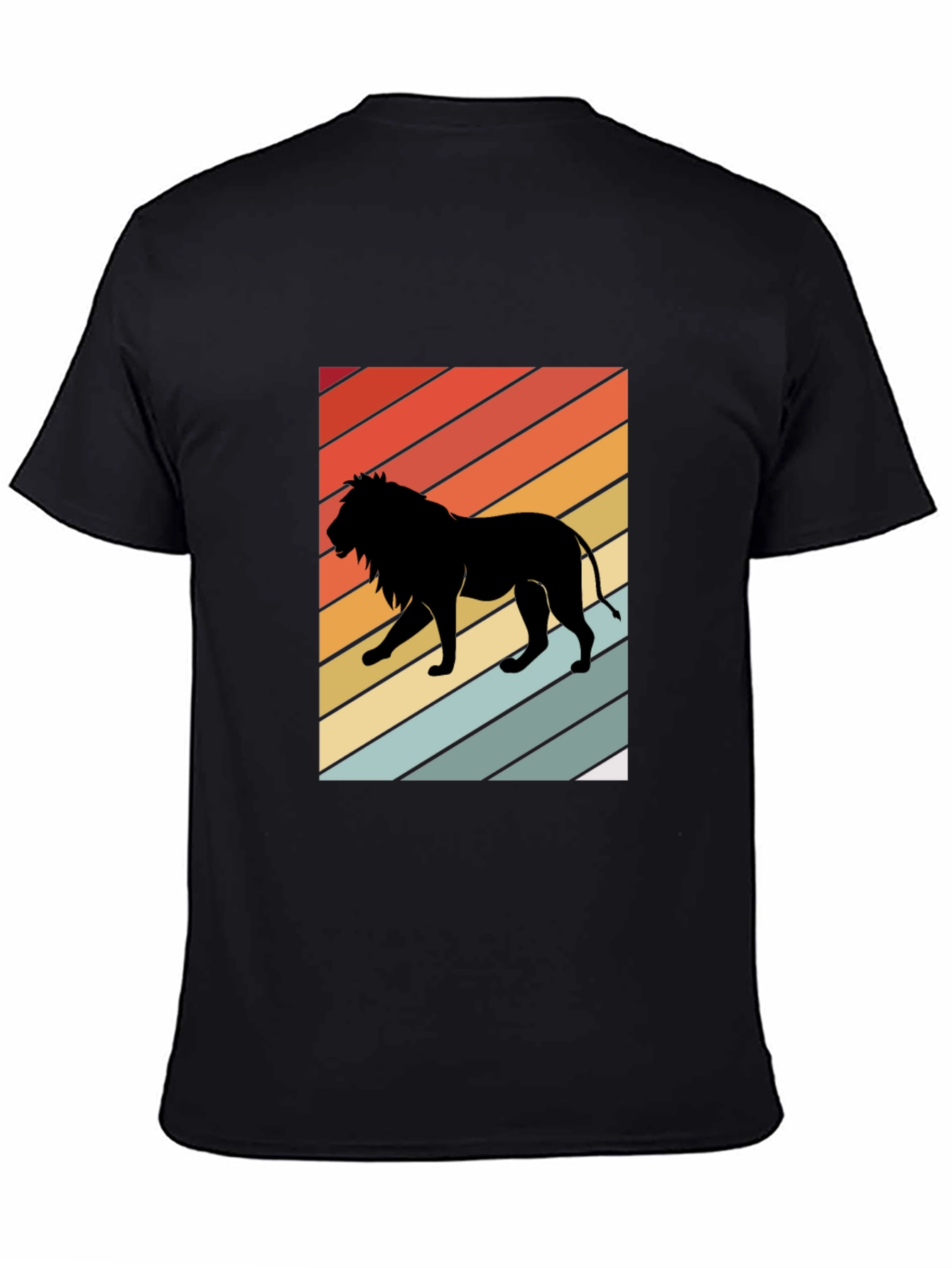 Retro Lion Silhouette Graphic Tee