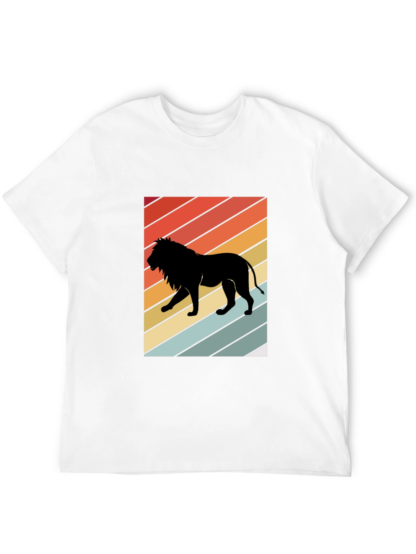Retro Lion Silhouette Graphic Tee