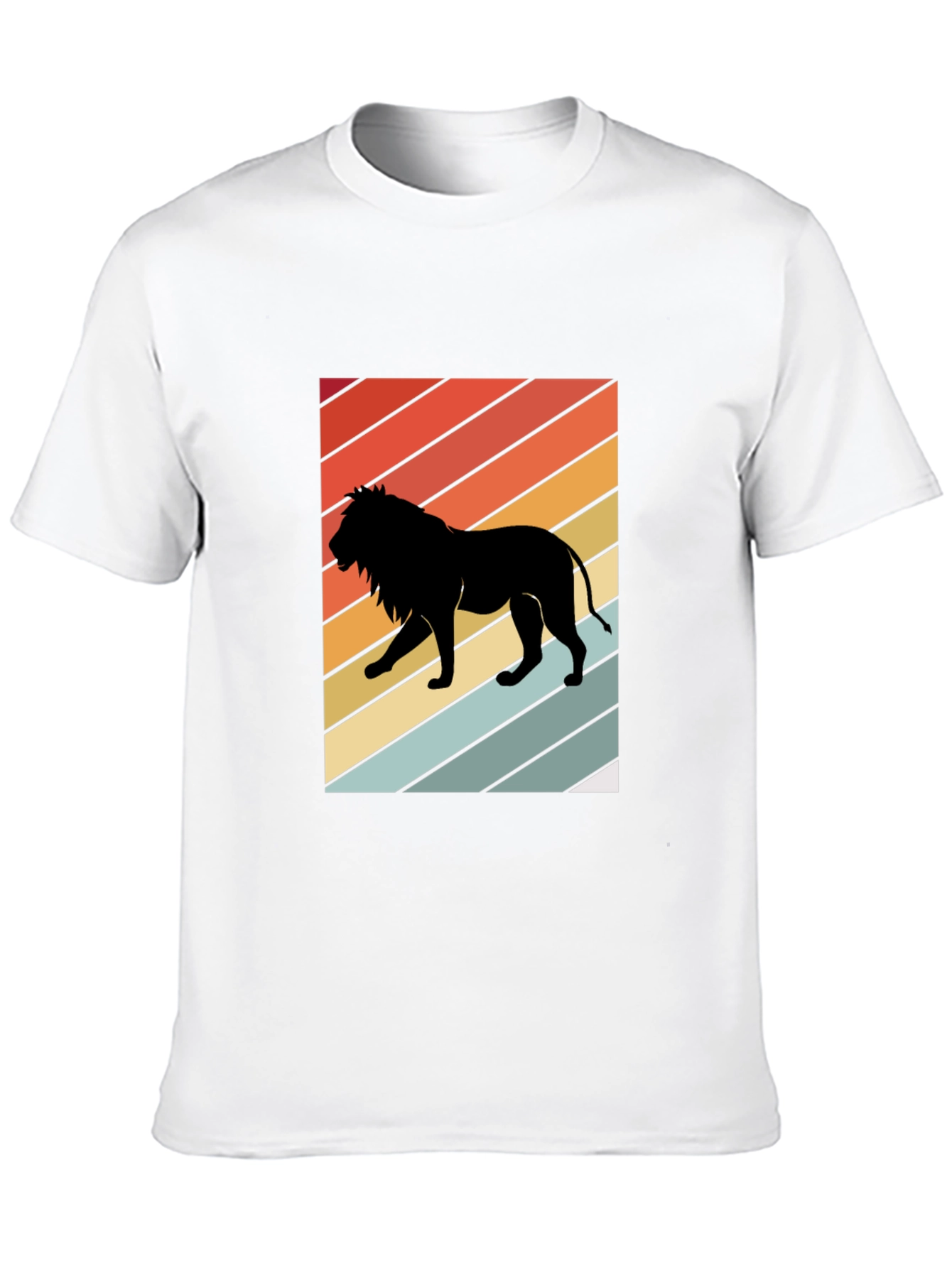 Retro Lion Silhouette Graphic Tee