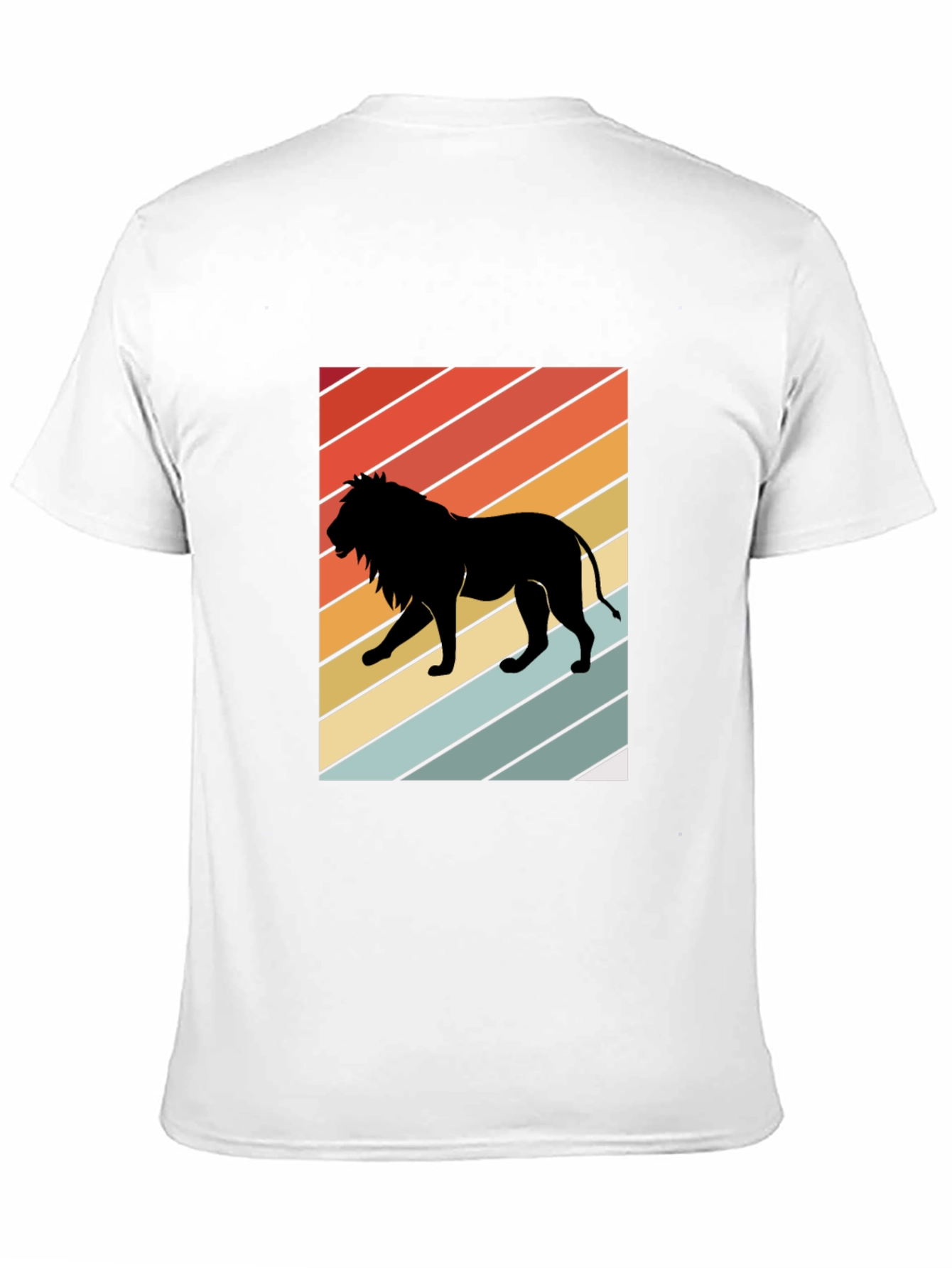 Retro Lion Silhouette Graphic Tee