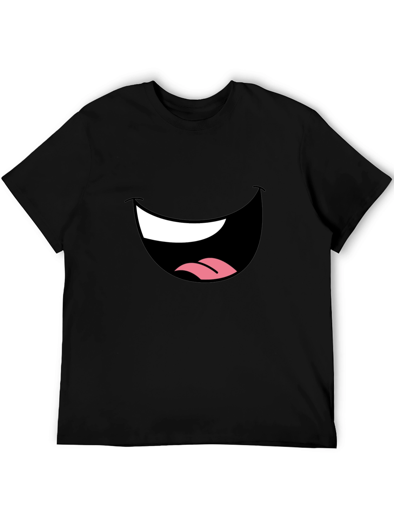 Funny Face Graphic Black T-Shirt