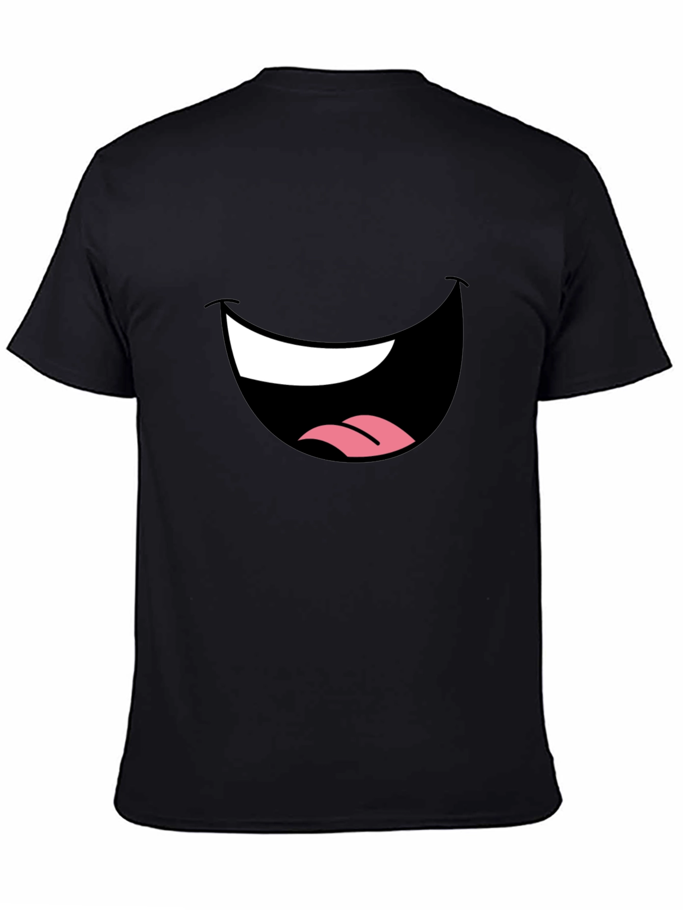 Funny Face Graphic Black T-Shirt