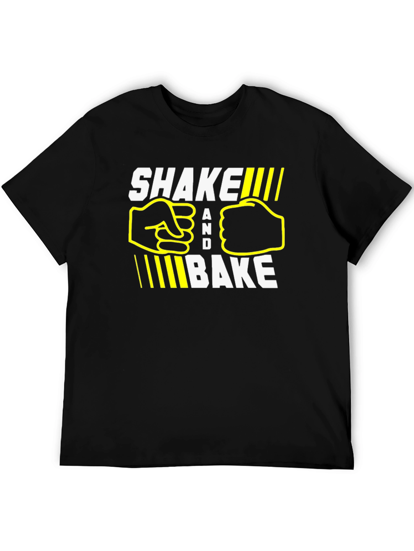 Shake and Bake Graphic Tee - Casual Black T-Shirt