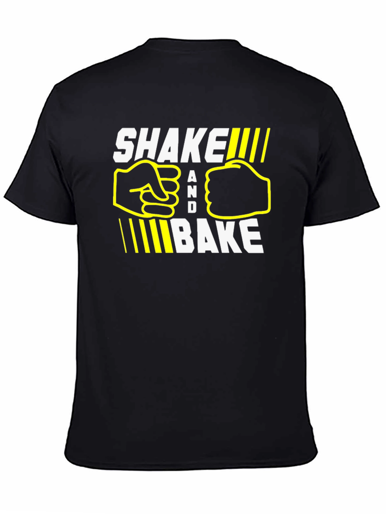 Shake and Bake Graphic Tee - Casual Black T-Shirt