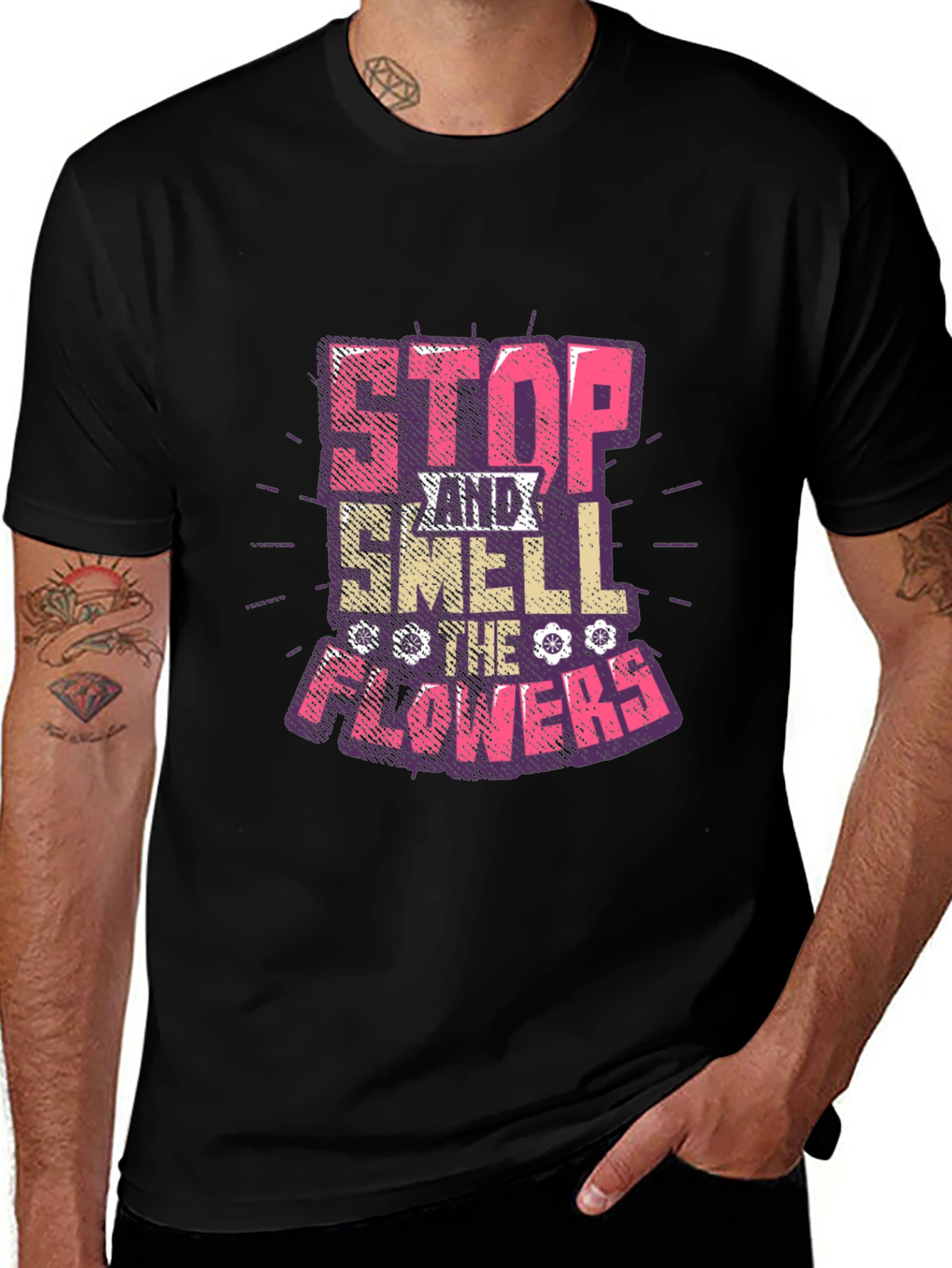 Stop and Smell the Flowers Graphic T-Shirt