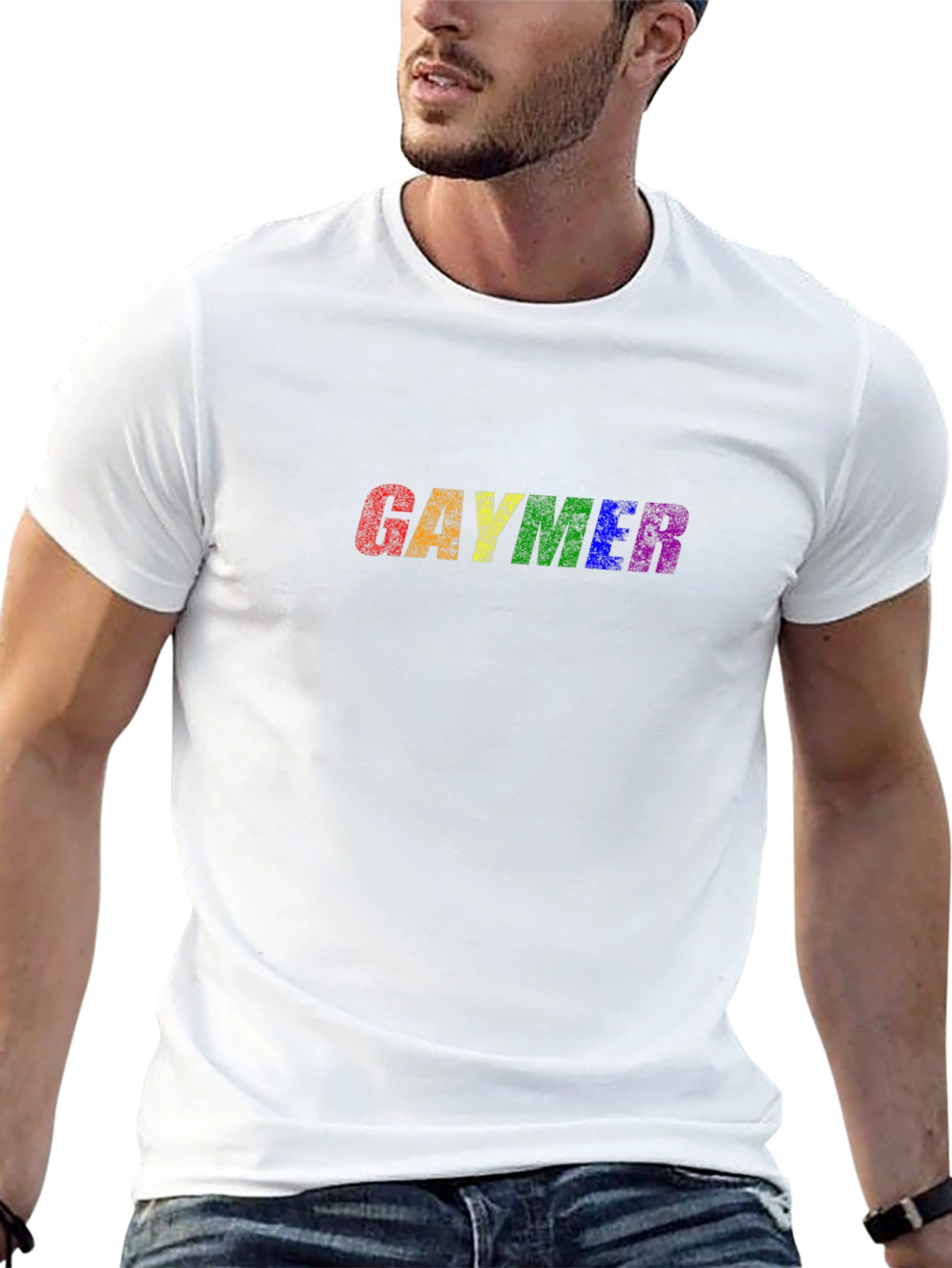 Gaymer Pride T-Shirt - Rainbow Gamer Tee
