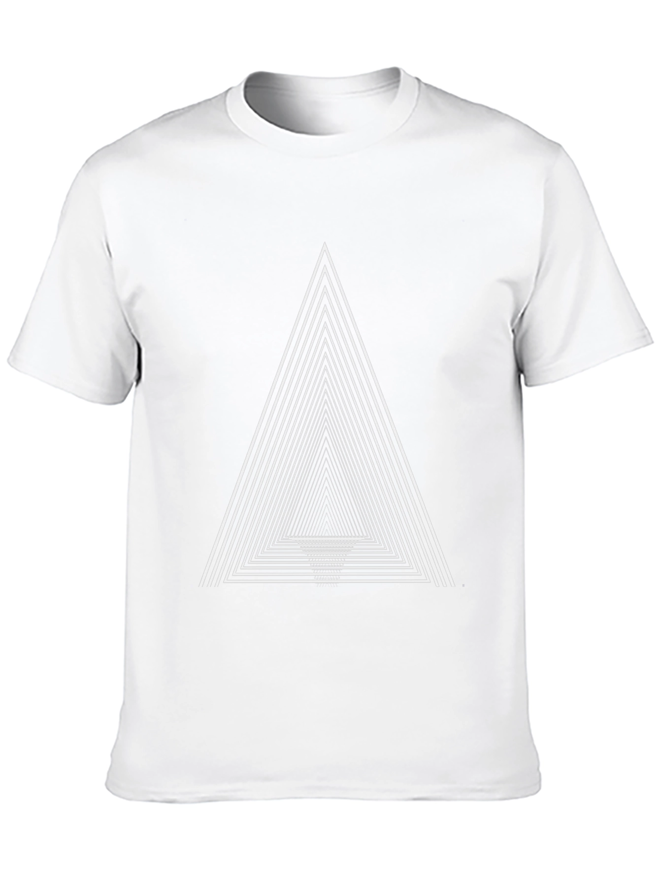 Geometric Triangle T-Shirt - Modern Minimalist Design