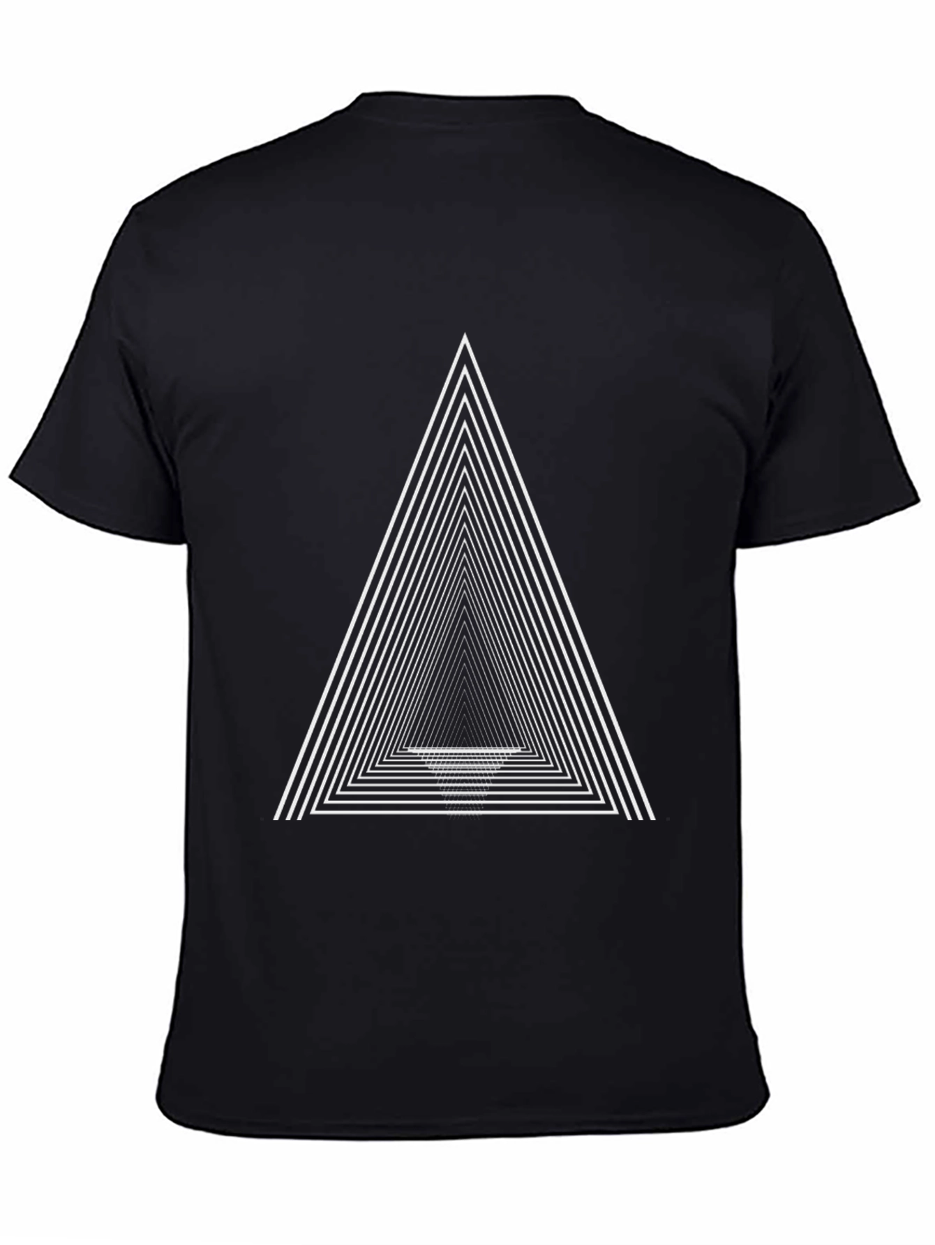 Geometric Triangle T-Shirt - Modern Minimalist Design