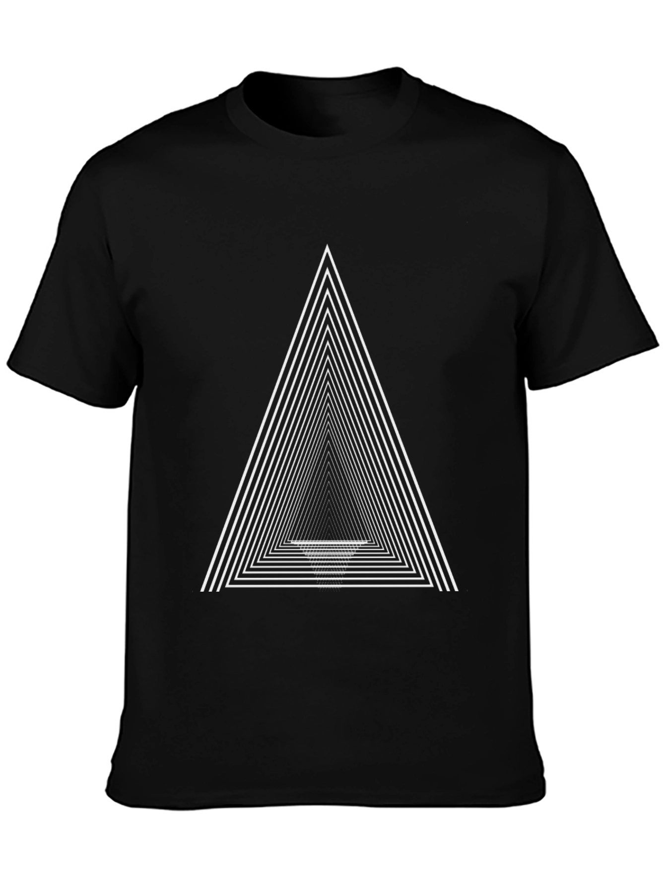 Geometric Triangle T-Shirt - Modern Minimalist Design