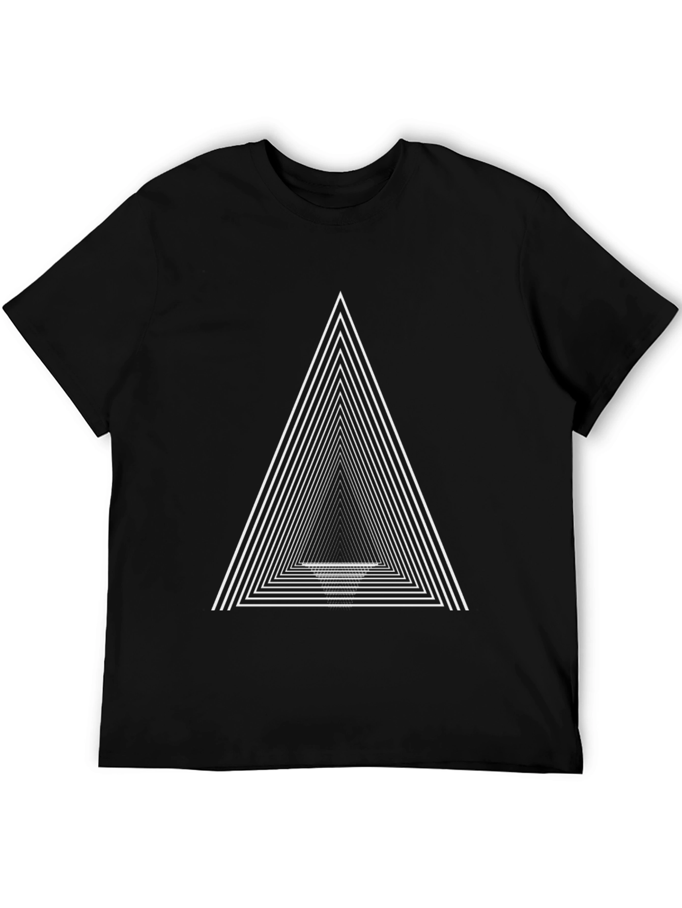 Geometric Triangle T-Shirt - Modern Minimalist Design