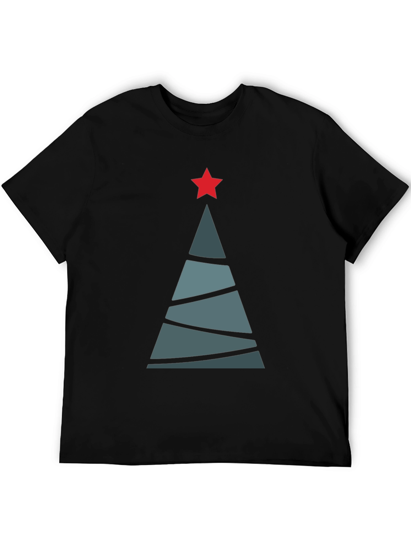 Geometric Christmas Tree Graphic Tee