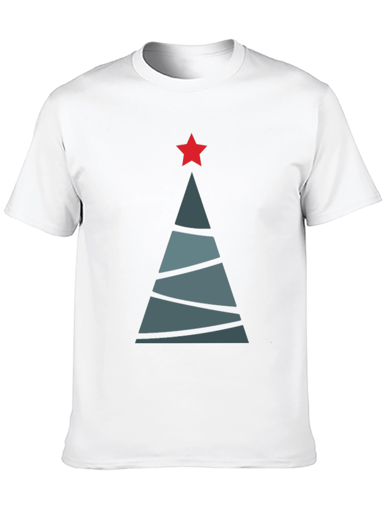 Geometric Christmas Tree Graphic Tee