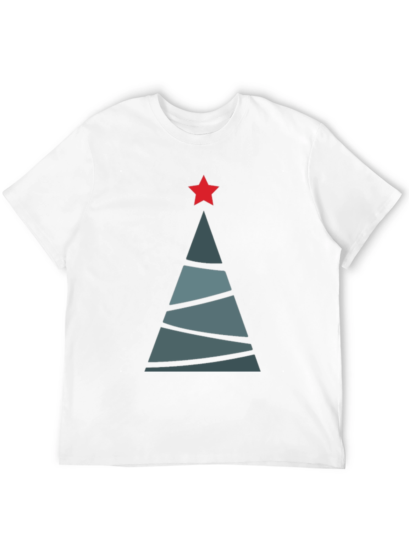 Geometric Christmas Tree Graphic Tee